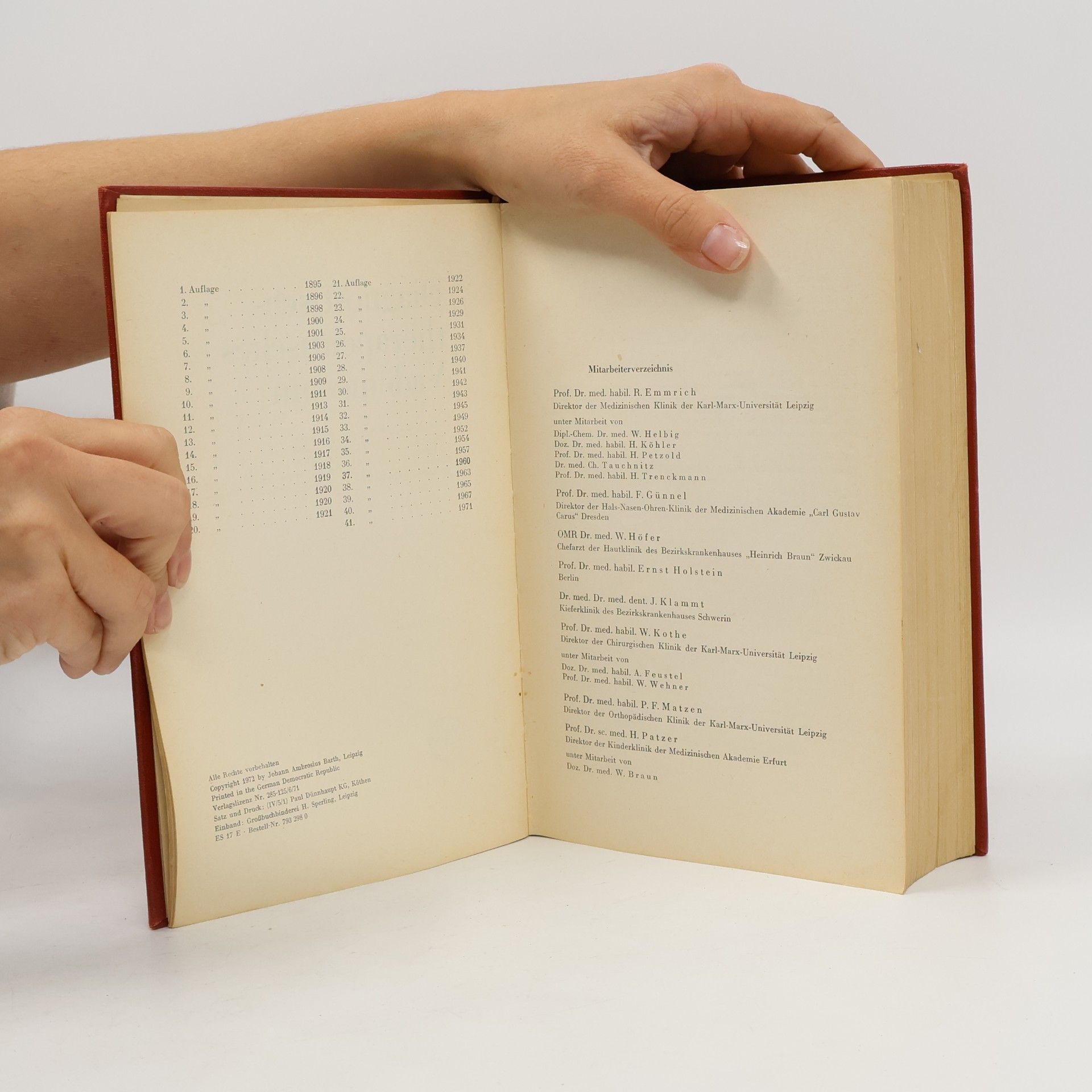 Various authors Diagnostisch-therapeutisches Vademecum