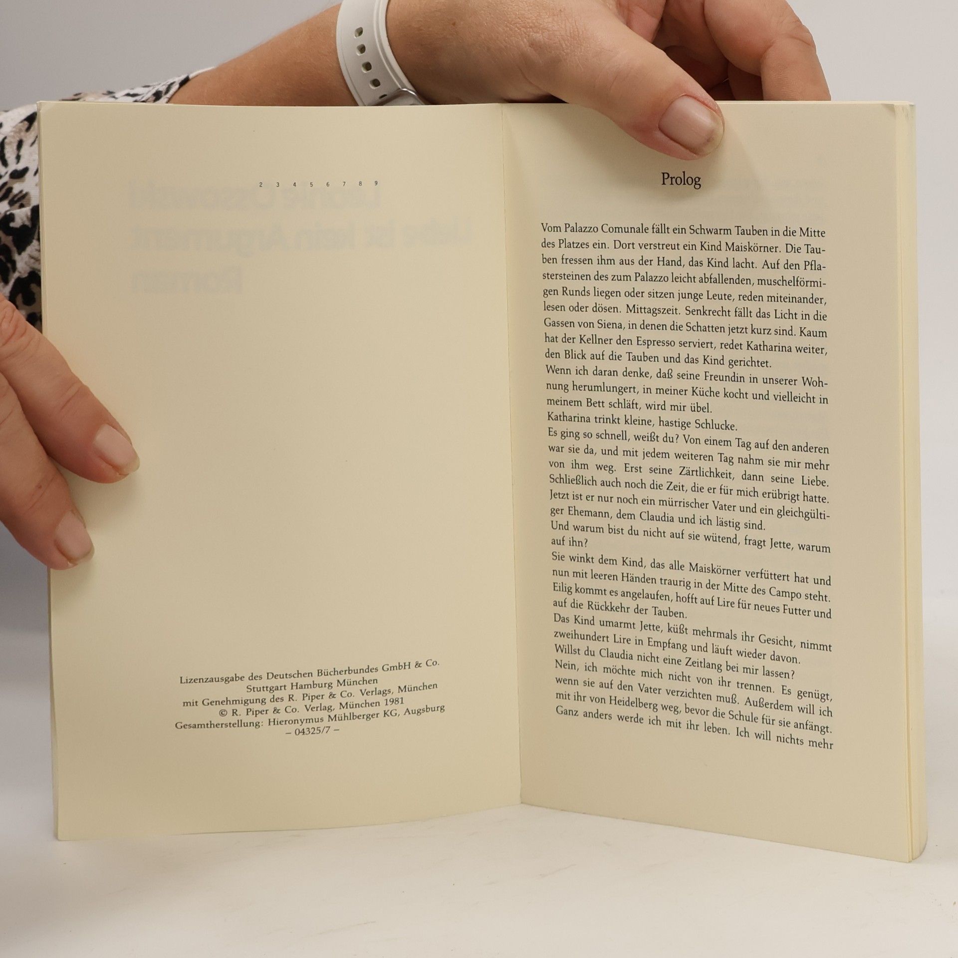 Leonie Ossowski Liebe ist kein Argument