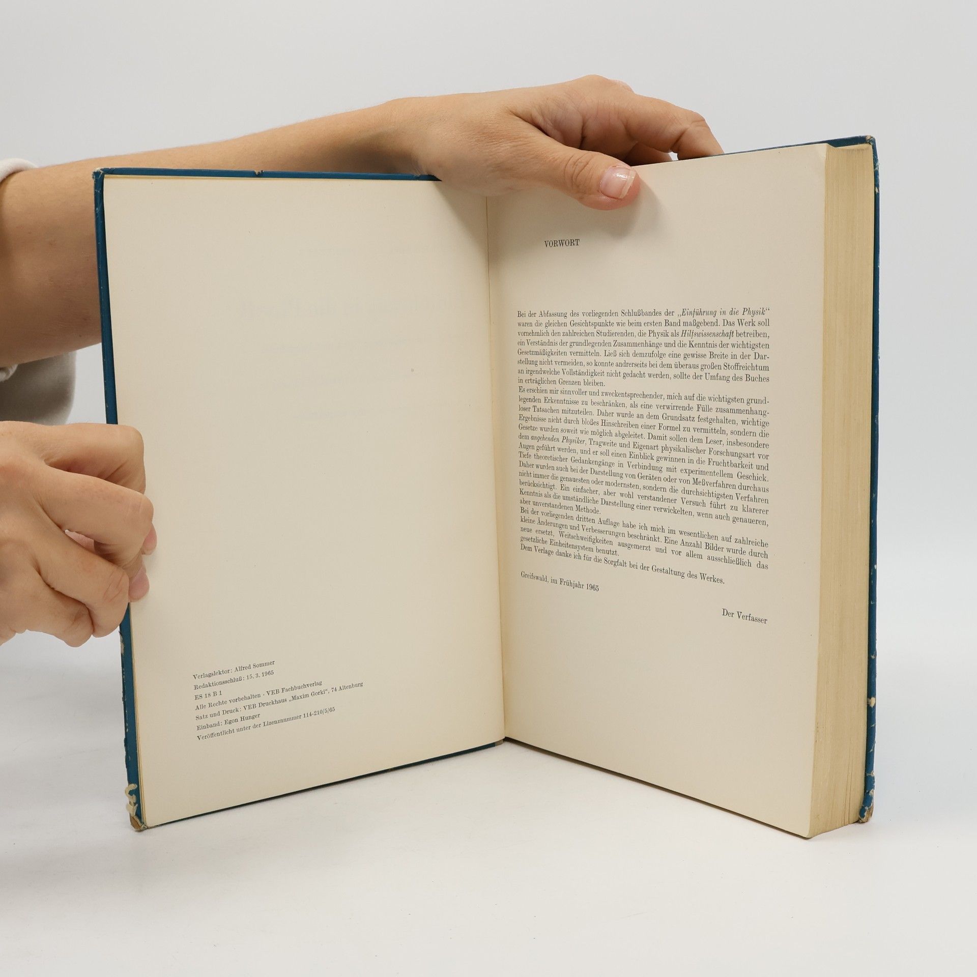 Autores varios Einführung in die Physik. Band II: Elektrizitätslehre, Optik und Atomphysik