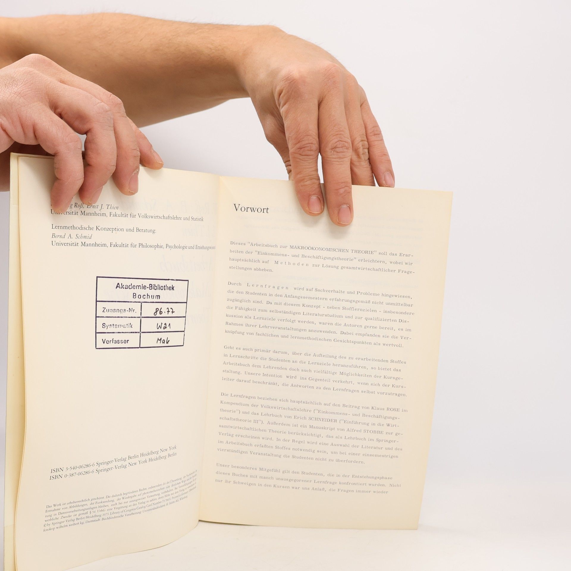 Ros Arbeitsbuch „Makroökonomische Theorie” 8