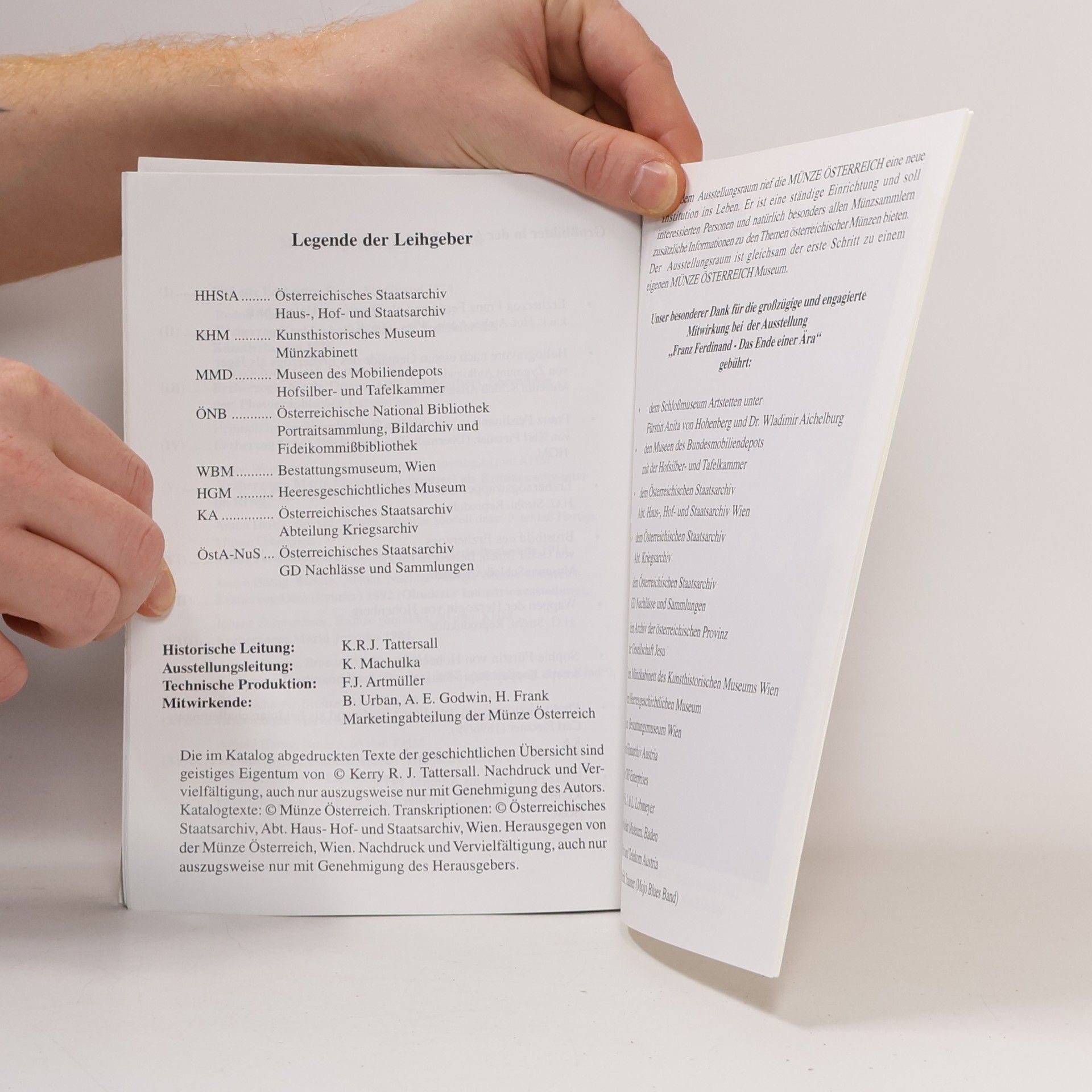 Kerry R. J. Tattersall Ausstellungskatalog