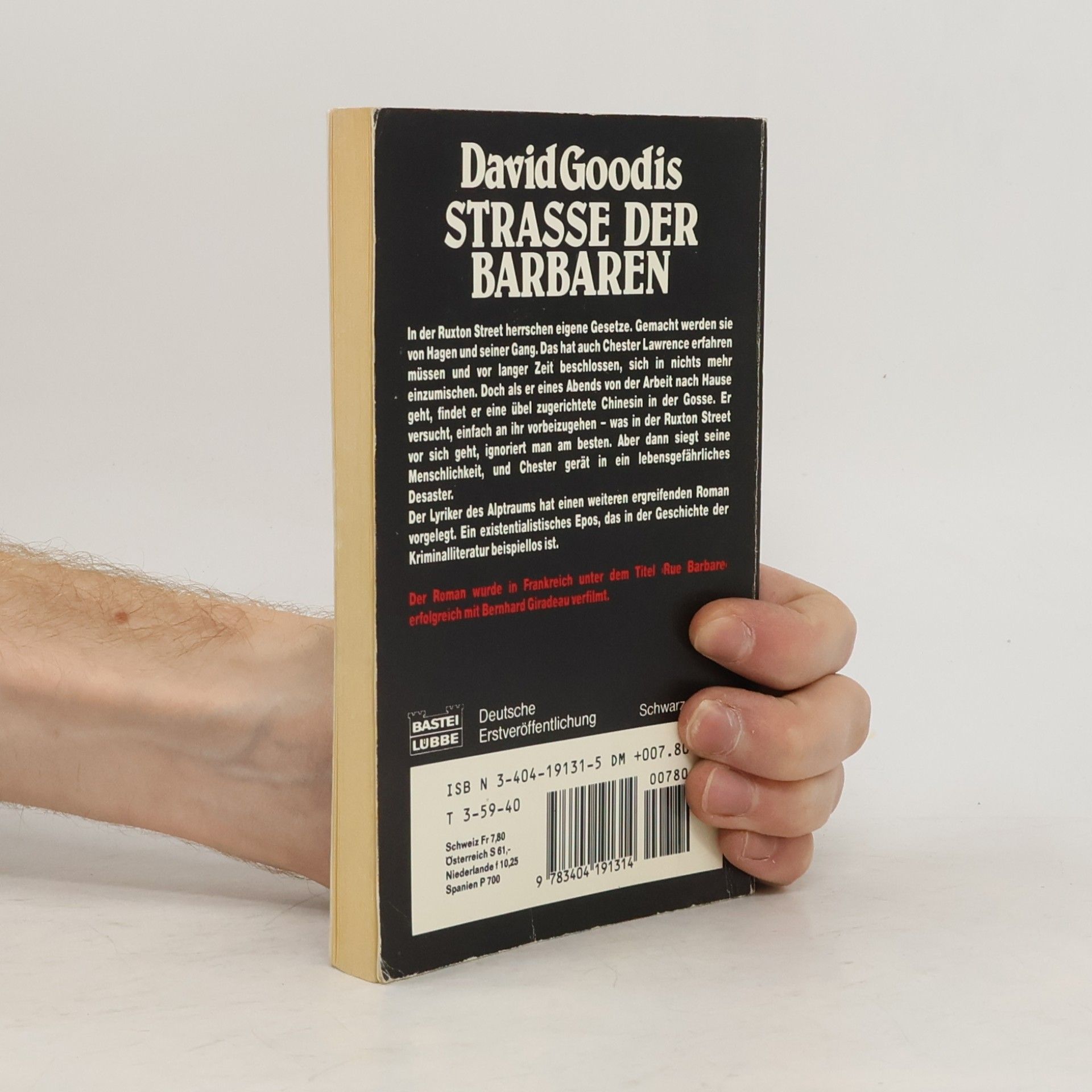 David Goodis Schwarze Serie: Straße der Barbaren. Nachw. v. Alex Coutts