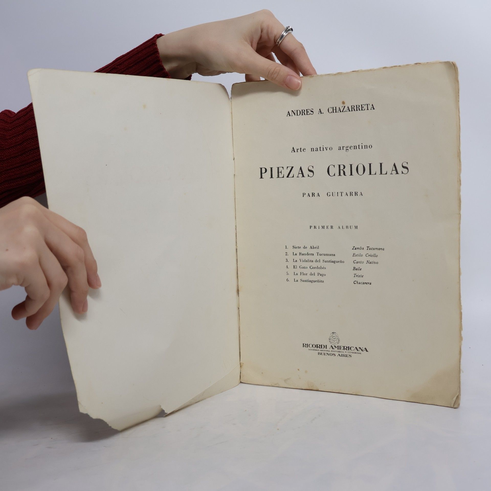 Andres A. Chazarreta Piezas Criollas