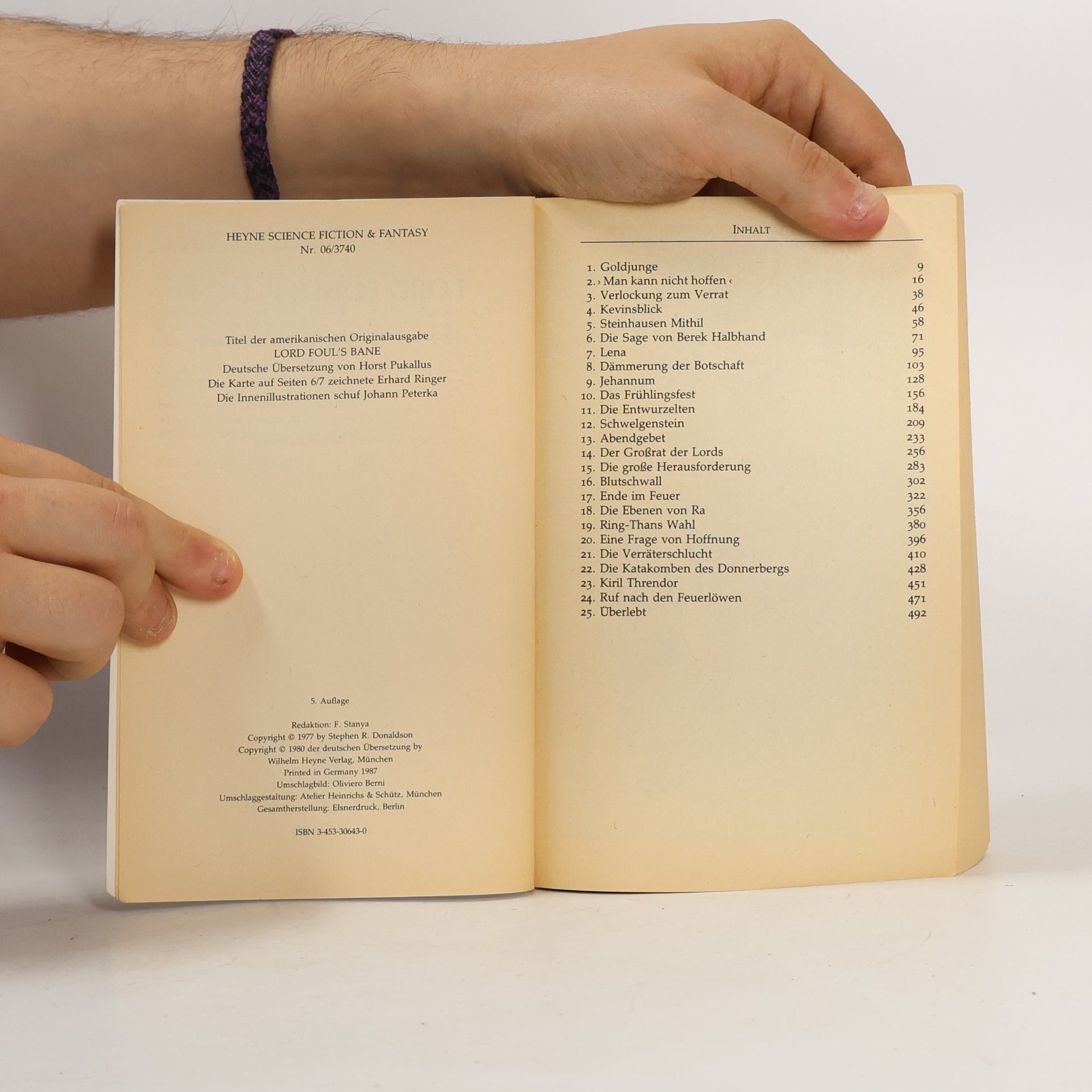 Stephen R. Donaldson Lord Fouls Fluch. Die ersten Chroniken von Thomas Covenant Band 1
