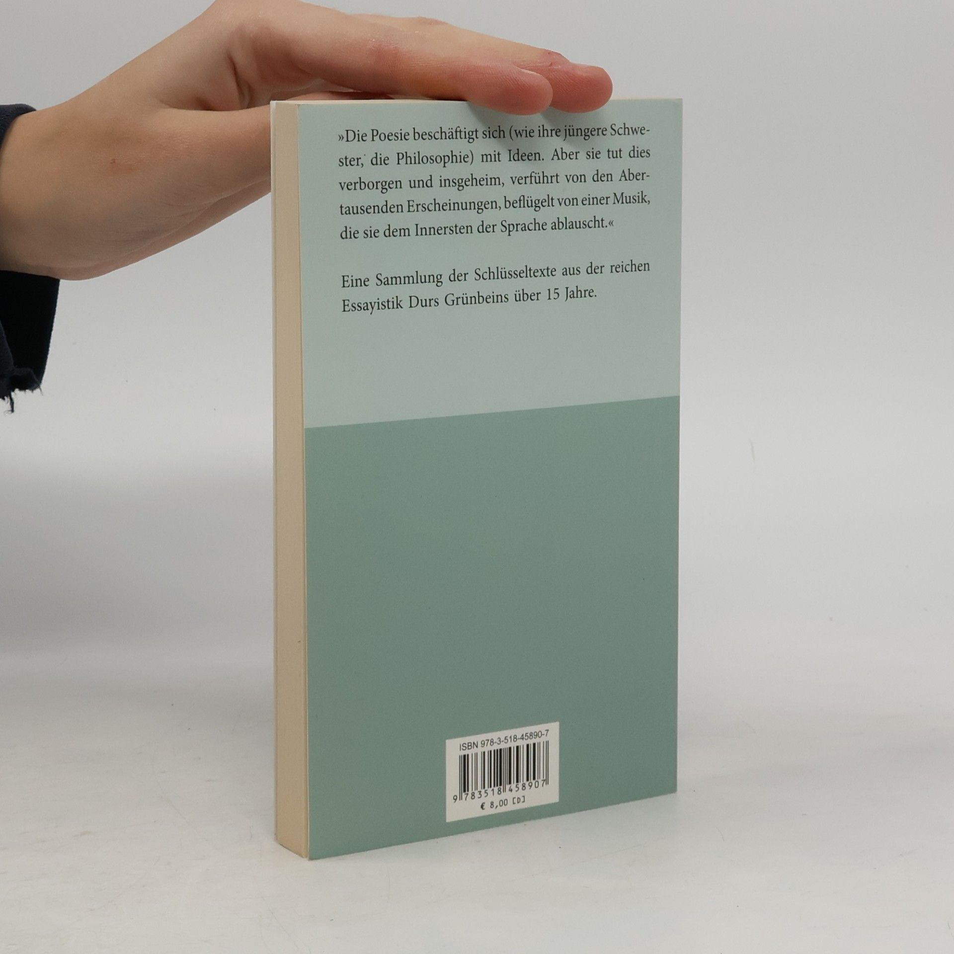 Autores varios Durs Grünbein Gedicht und Geheimnis