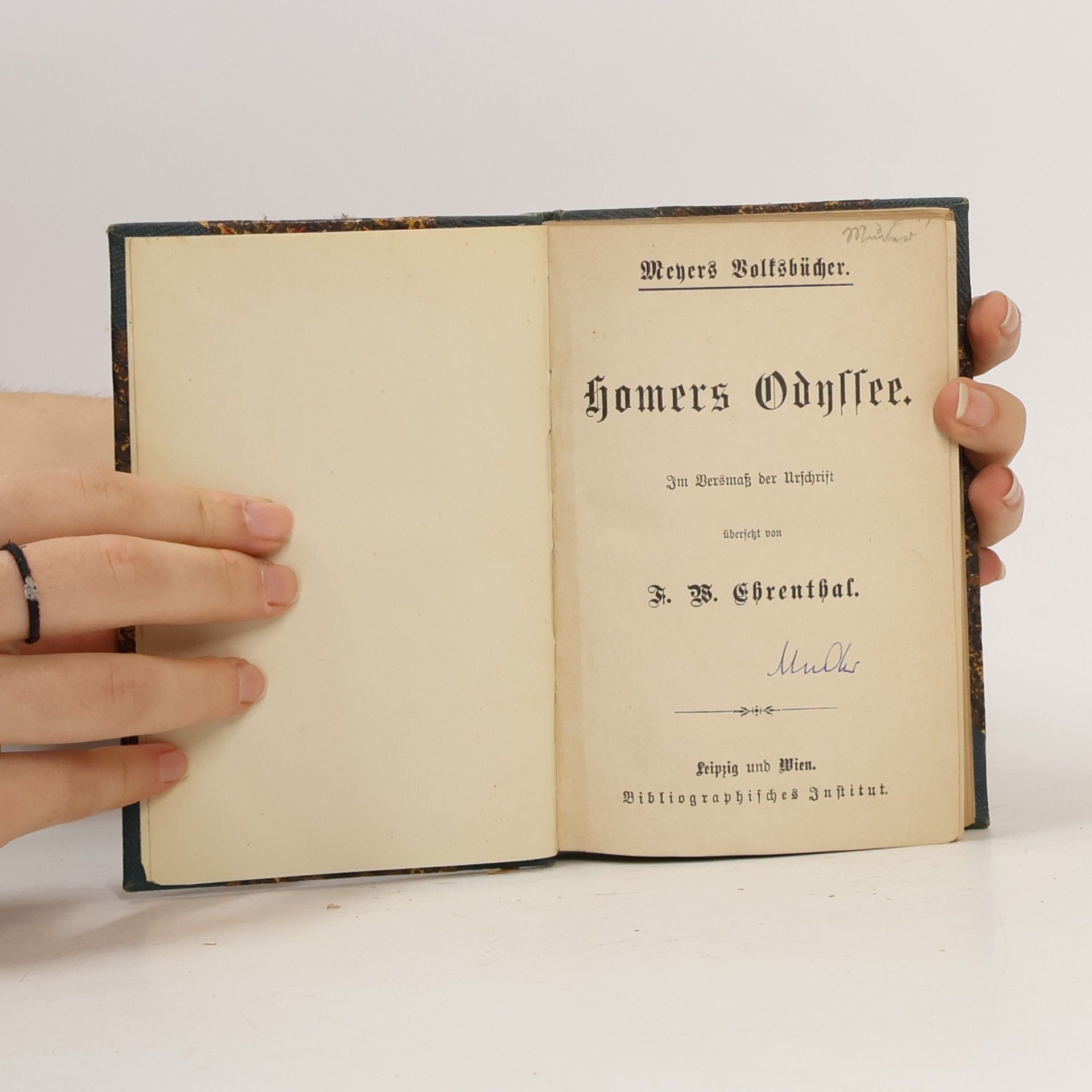 F. W. Ehnenthal Mohers Odyssee