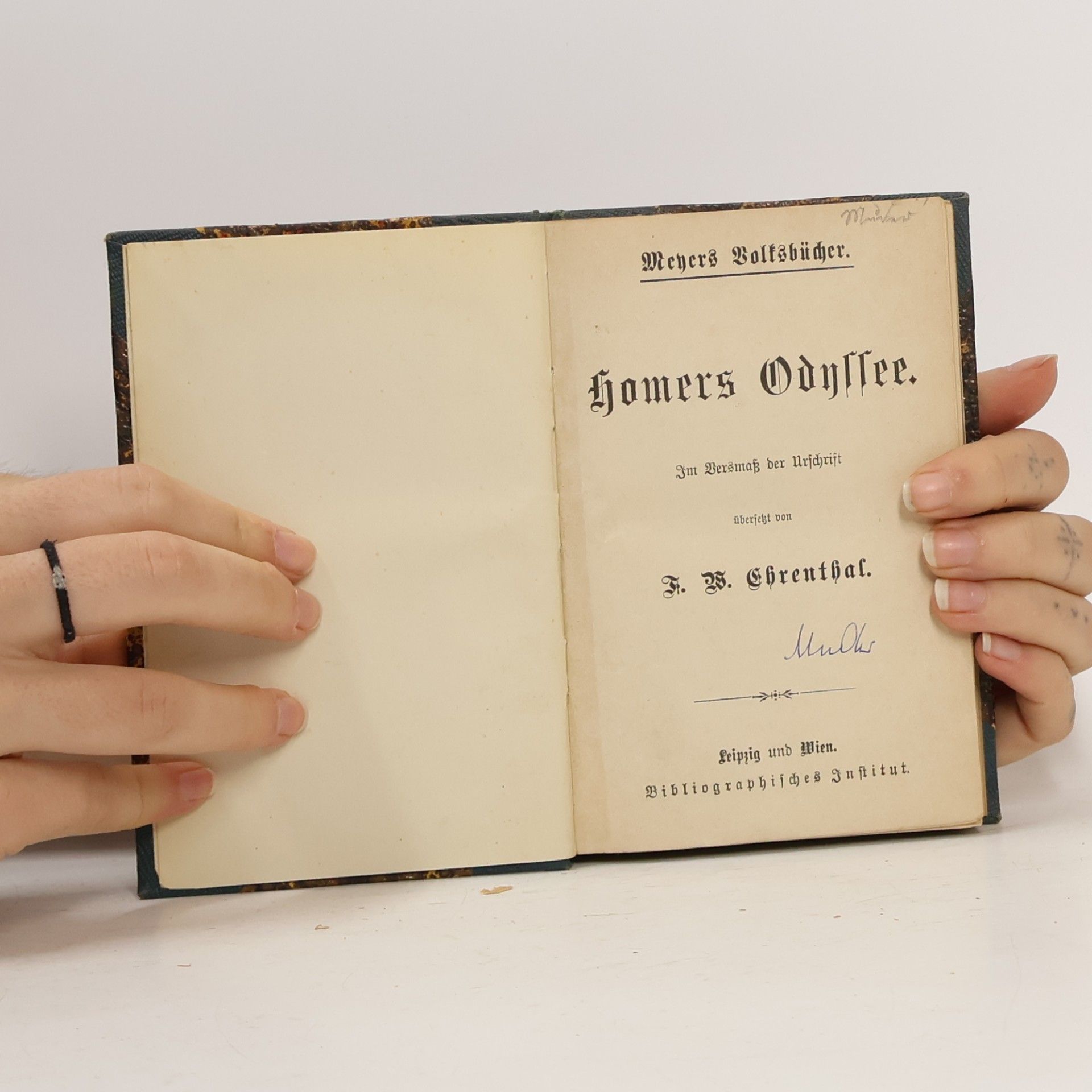 F. W. Ehnenthal Mohers Odyssee