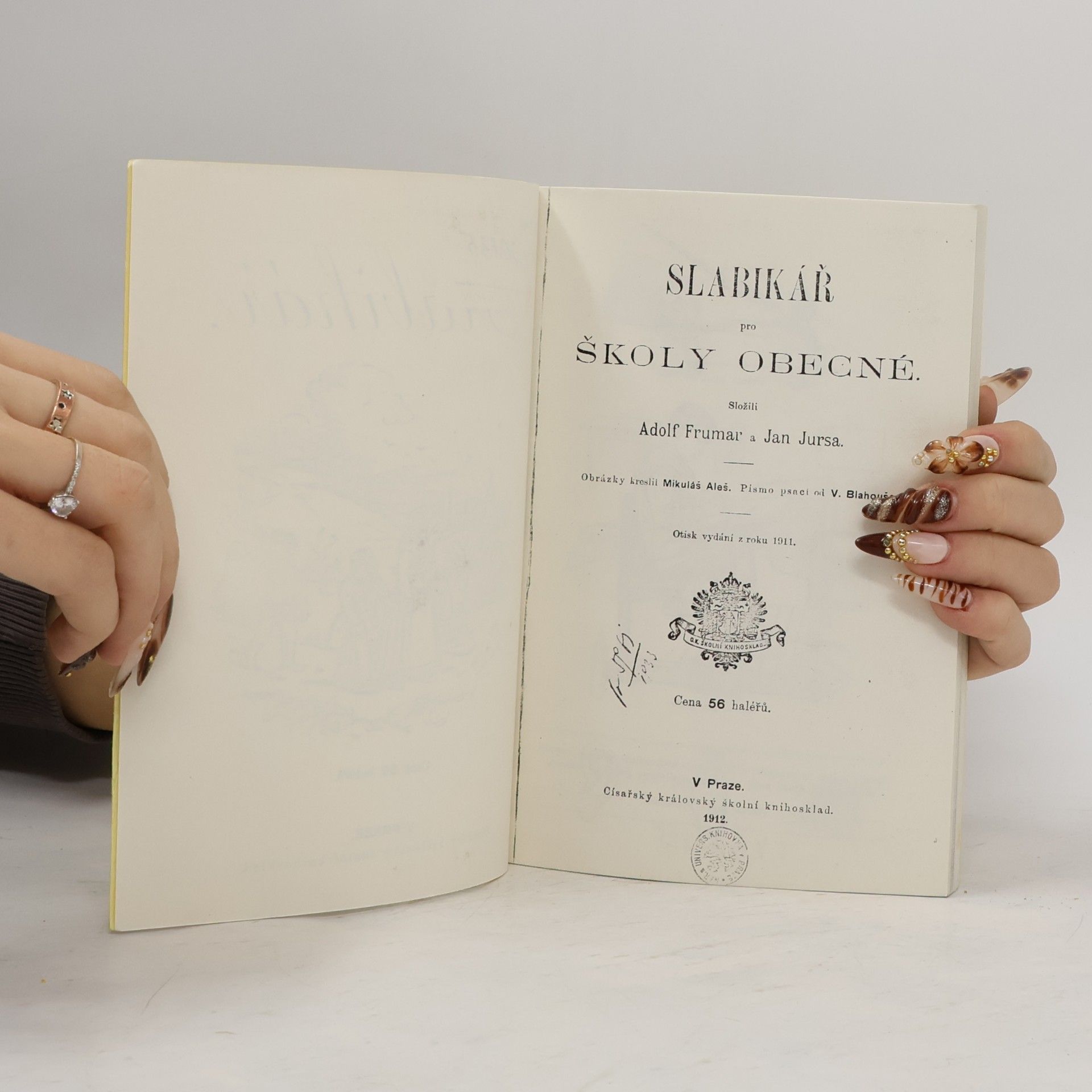 Adolf Frumar Slabikář pro školy obecné