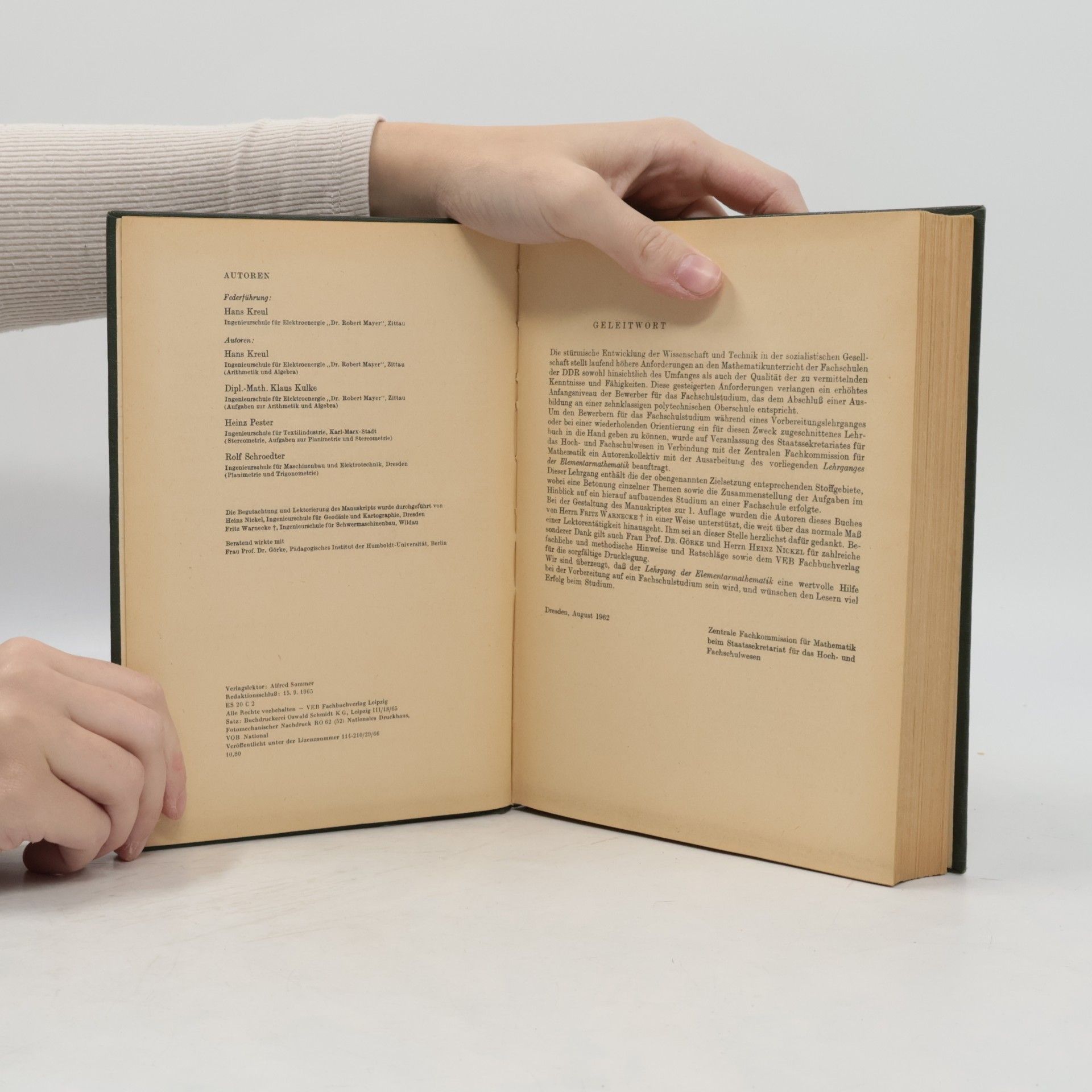 Various authors Lehrgang der Elementarmathematik
