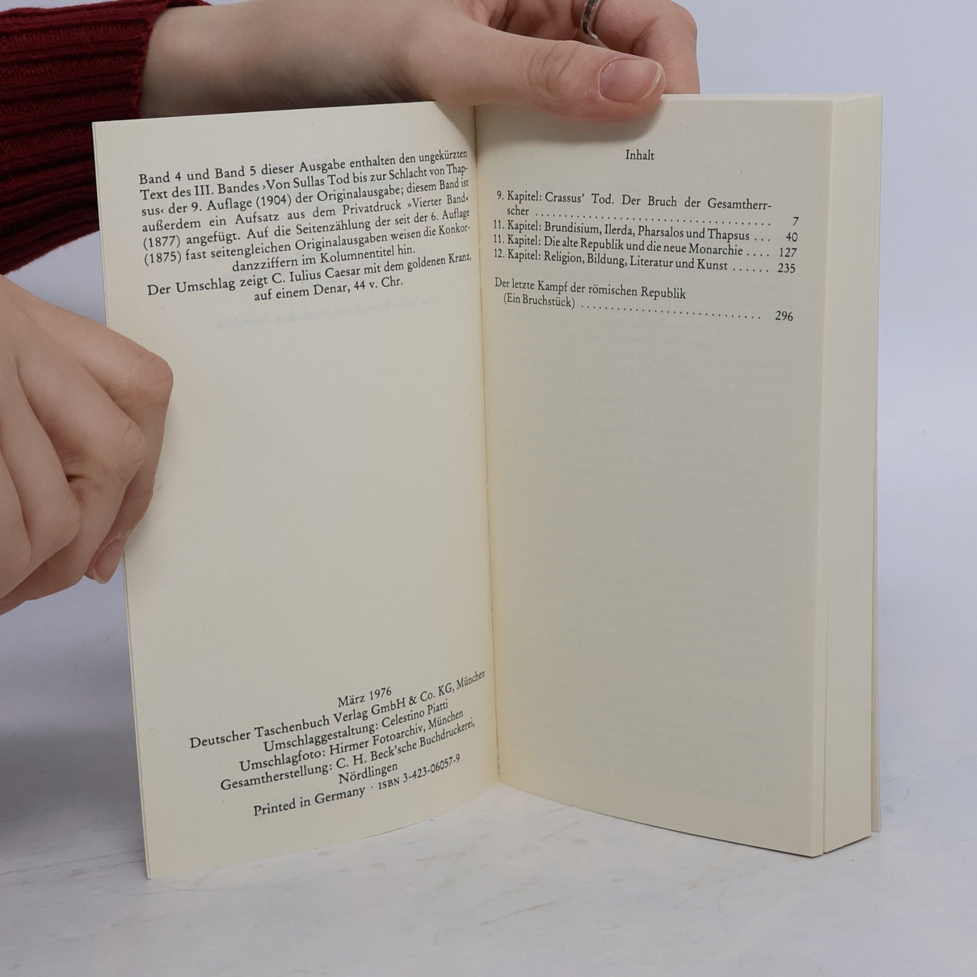 Theodor Mommsen Römische Geschichte 5