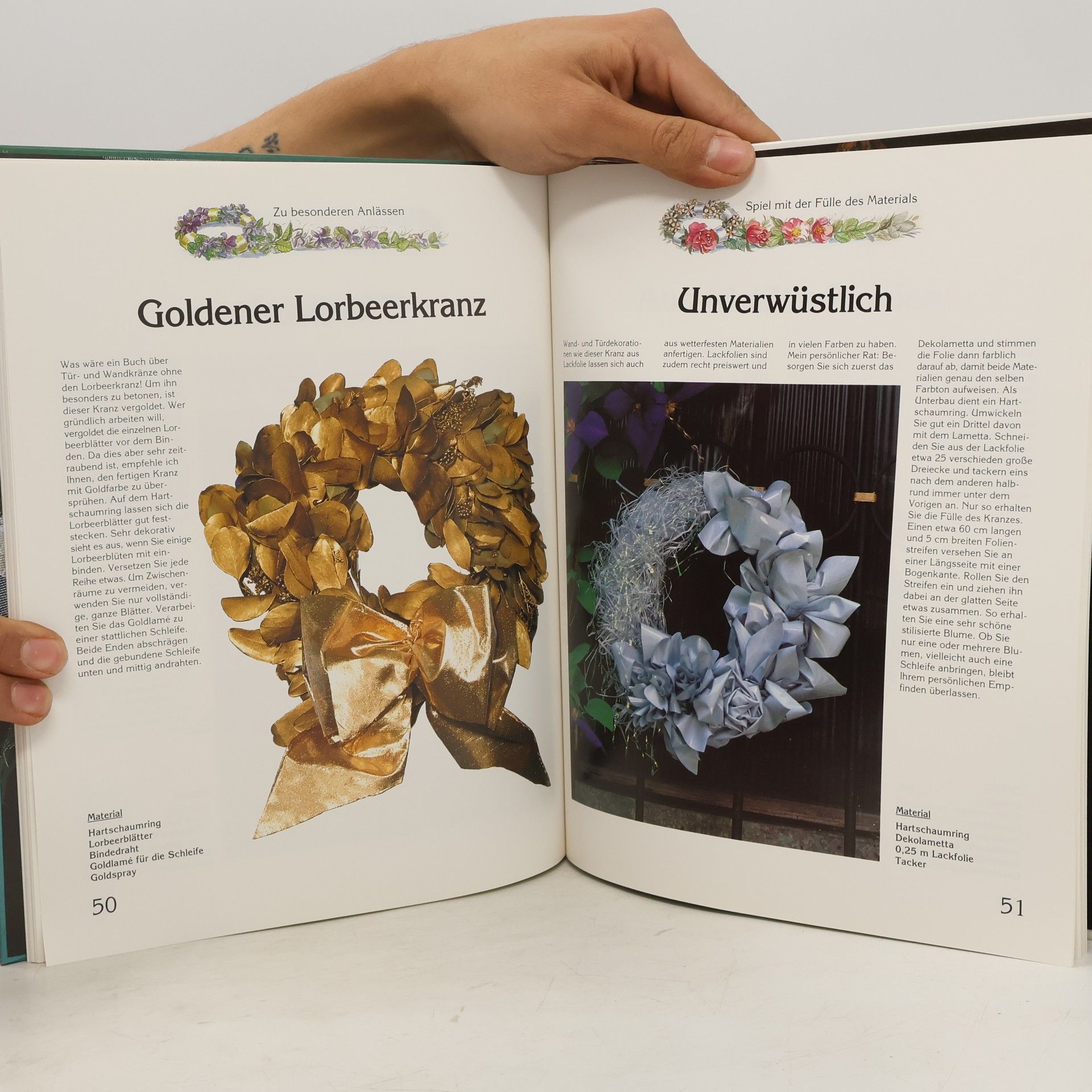 Tür- und Wandkränze kunstvoll binden und dekorieren
