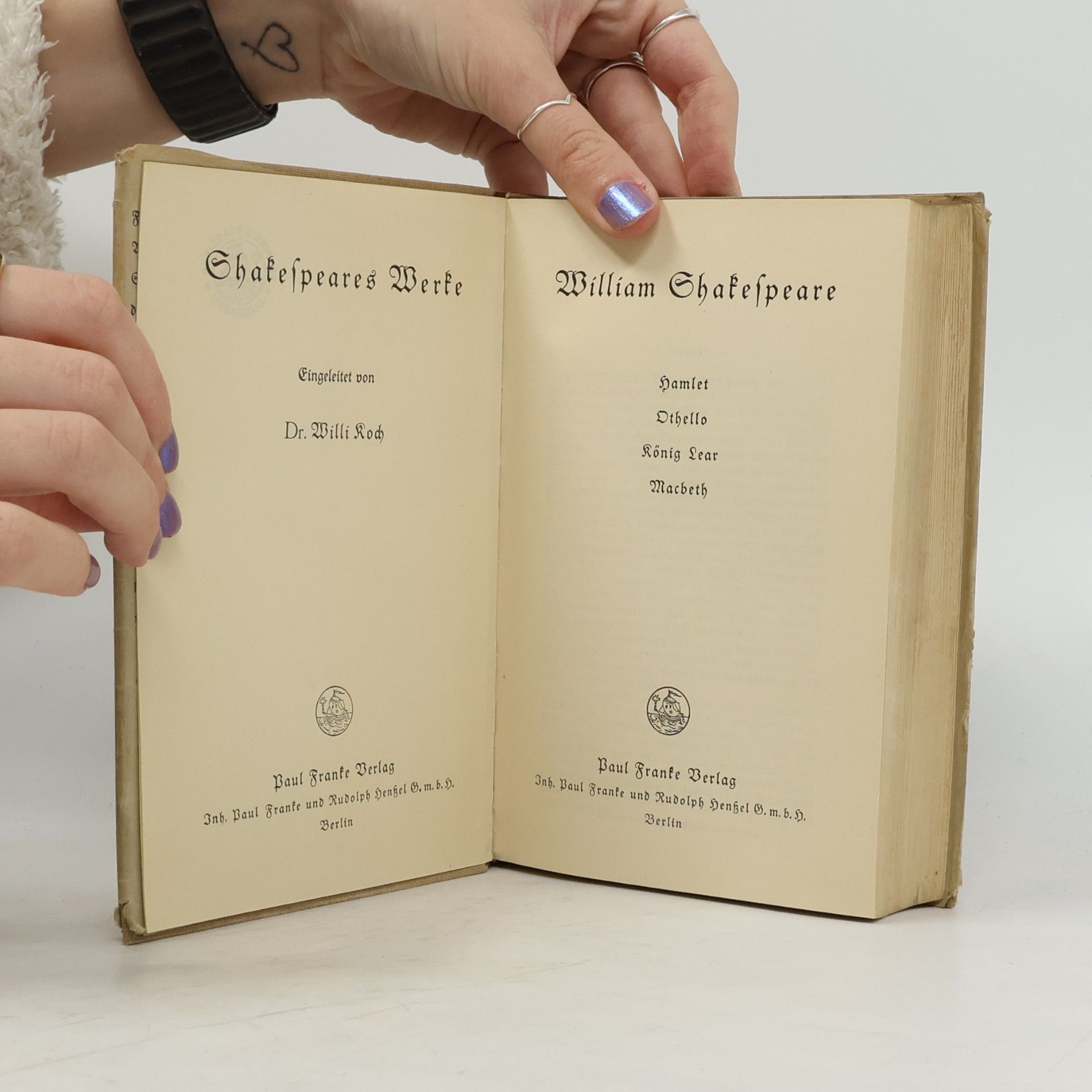 William Shakespeare Shakespeares Werke