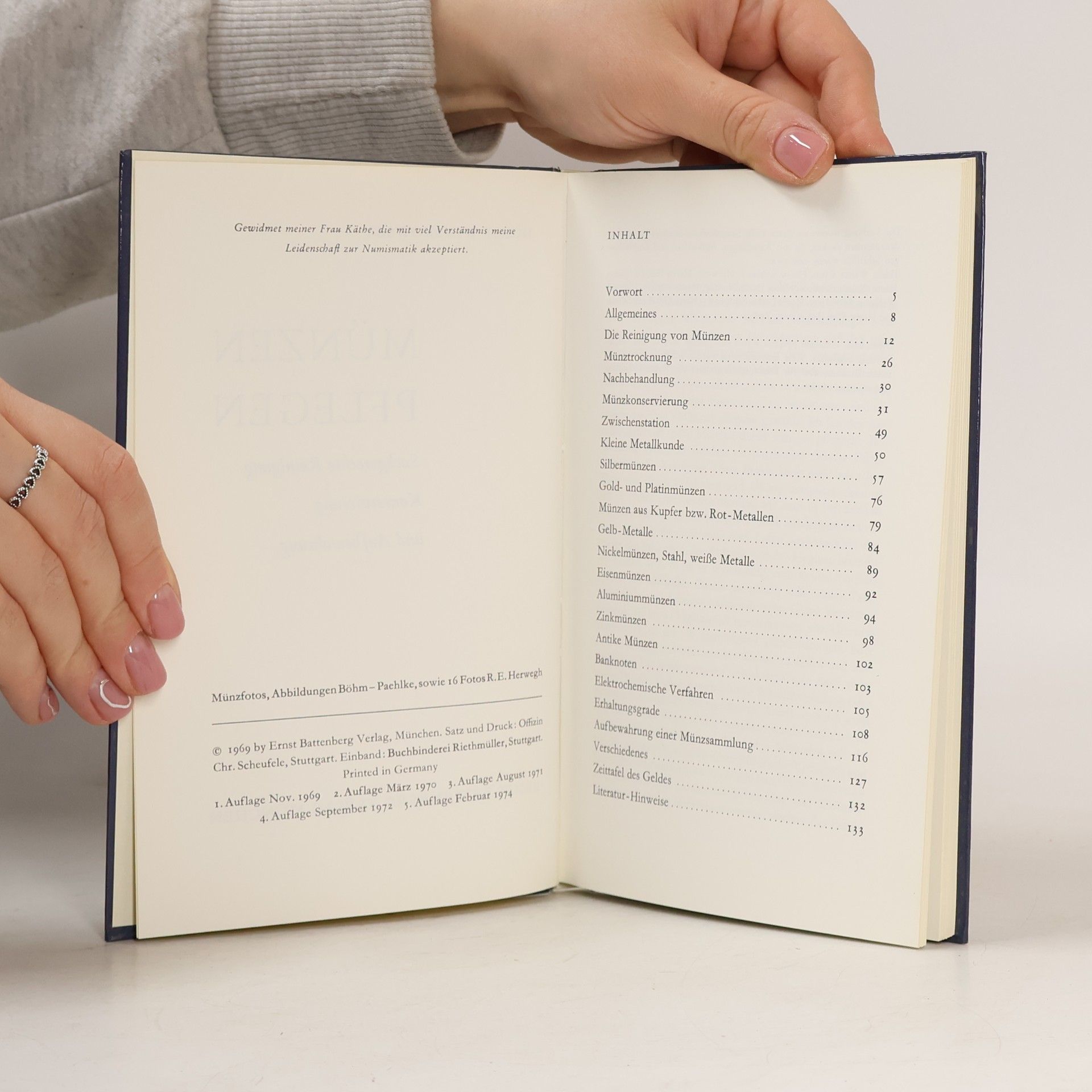 Horst Winskowsky Kleine Numismatische Bibliothek 3. Münzen Pflegen