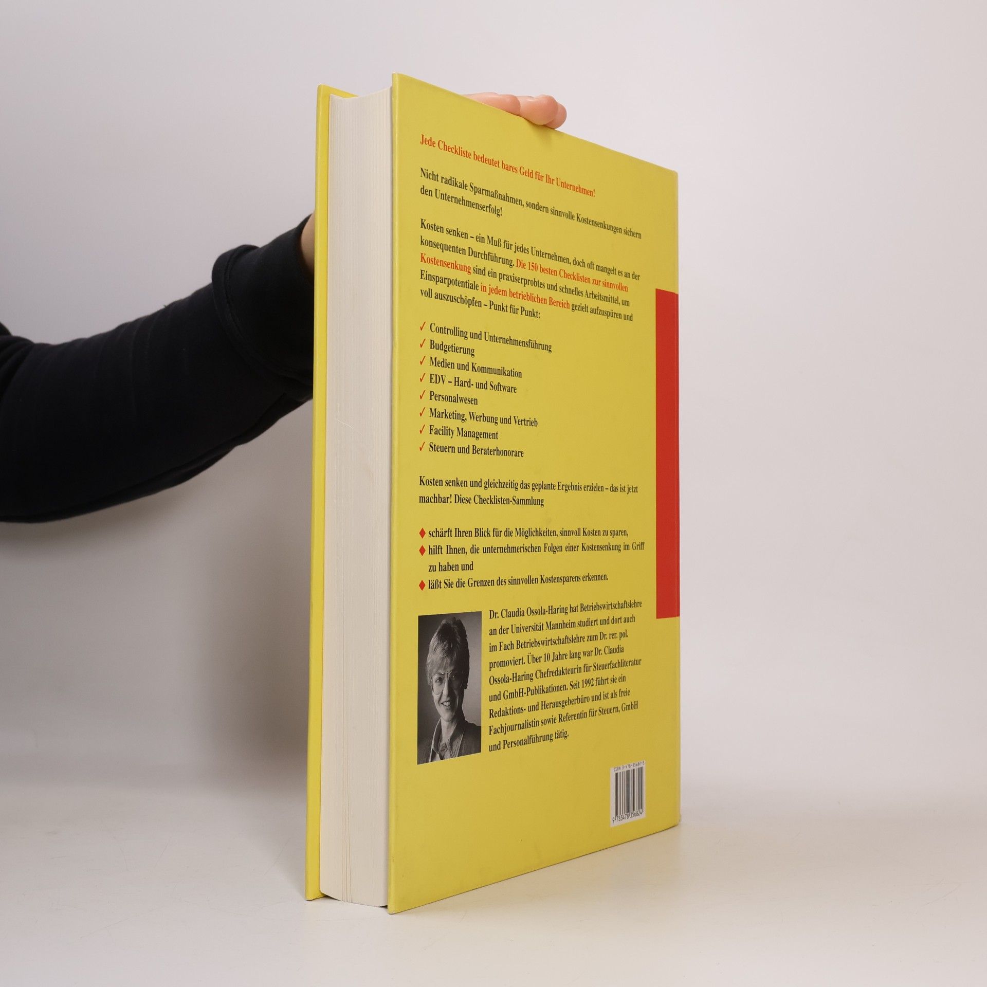 Claudia Ossola-Haring Die 150 besten Checklisten zur sinnvollen Kostensenkung