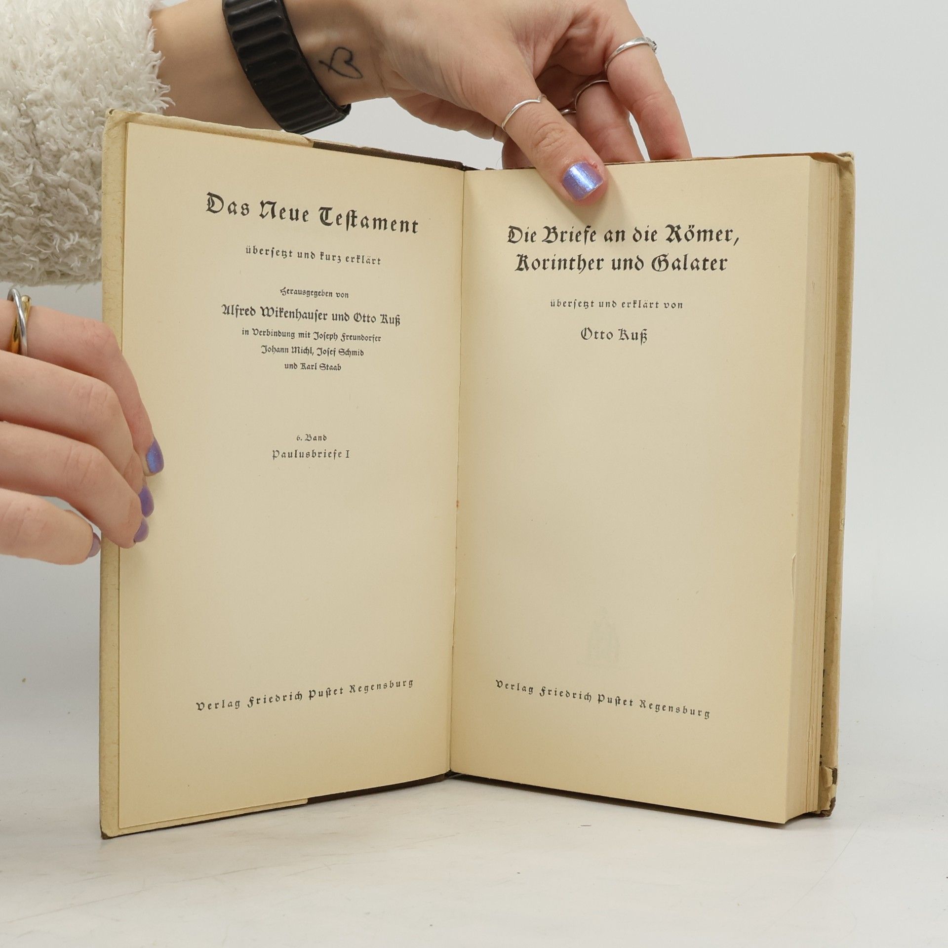 Otto Buß Die Briefe an die R mer, Korinther und Galater 6.