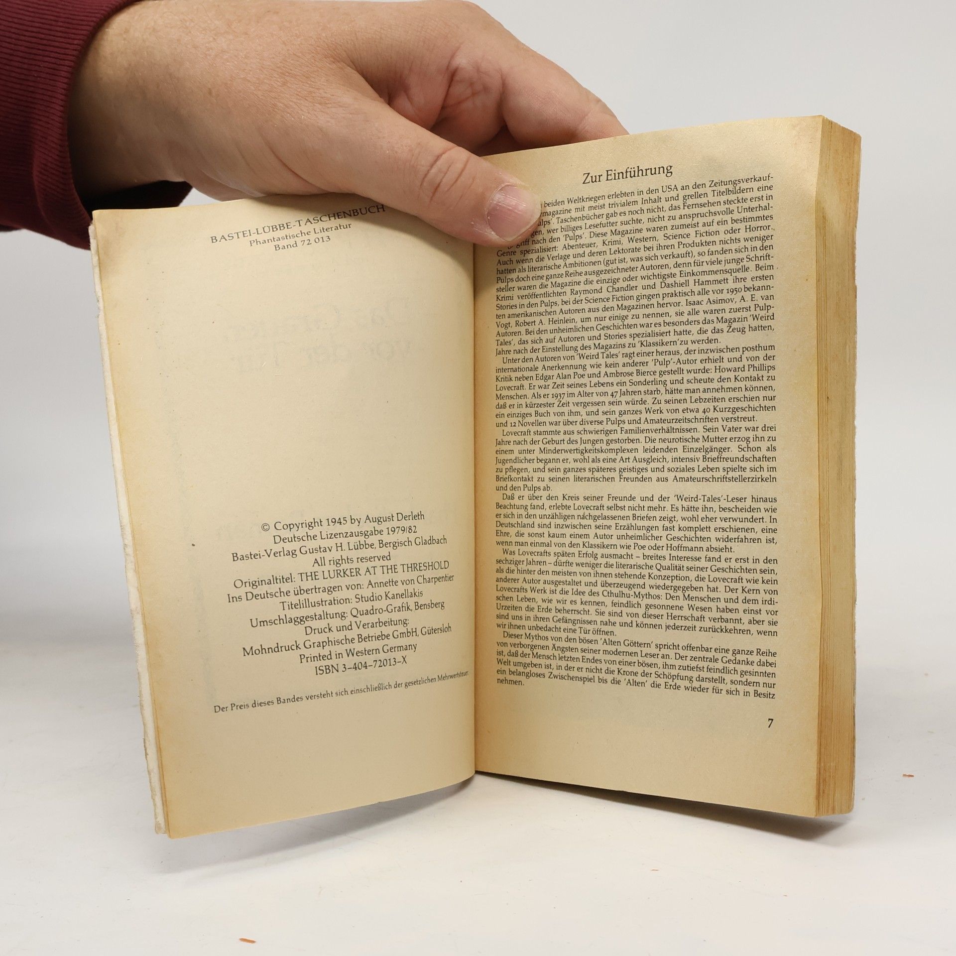 H. P. Lovecraft Das Grauen vor der Tür.
