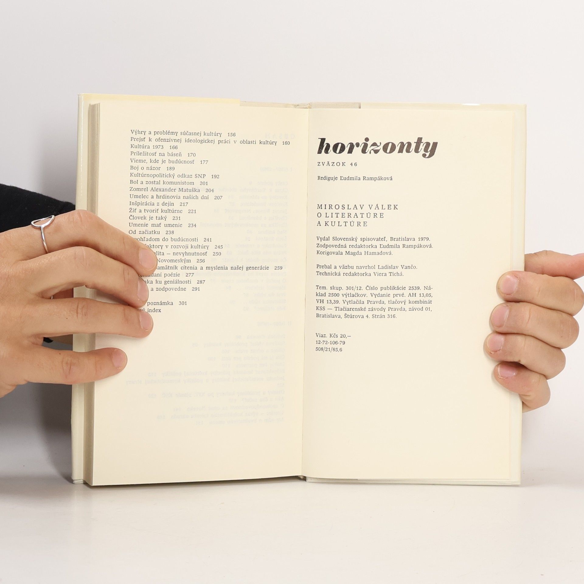 Miroslav Válek O literatúre a kultúre