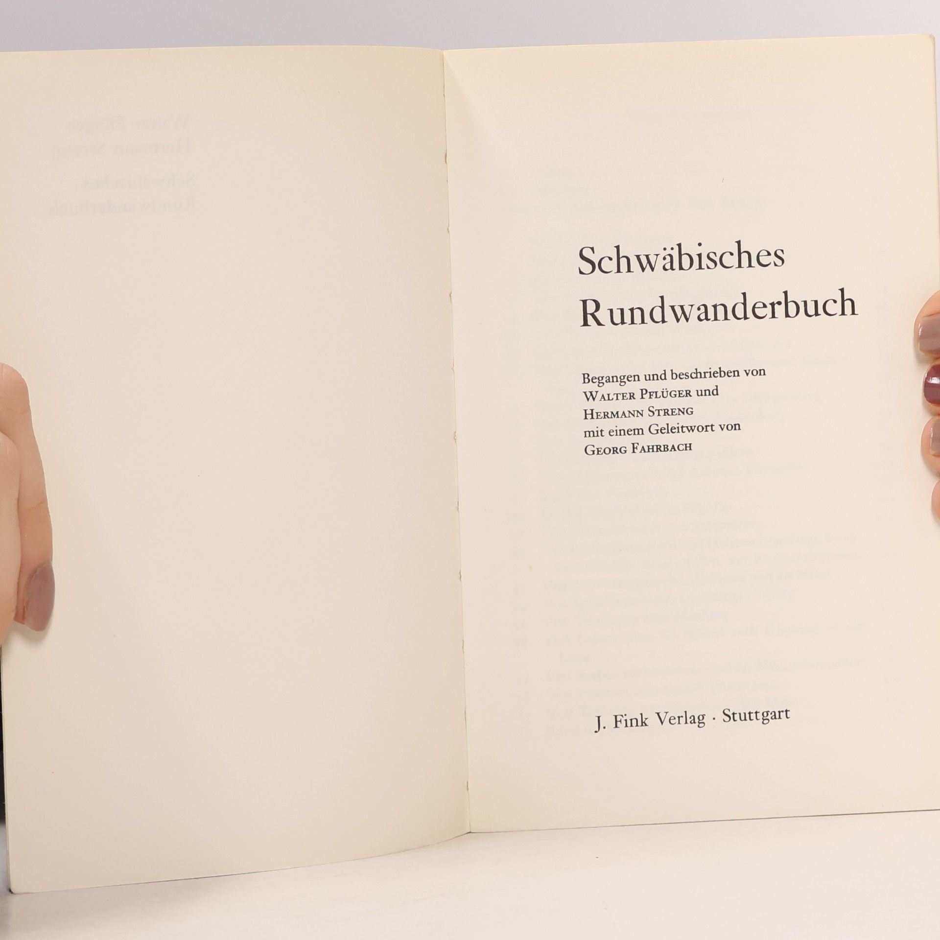 Pflüger Schwäbisches Rundwanderbuch