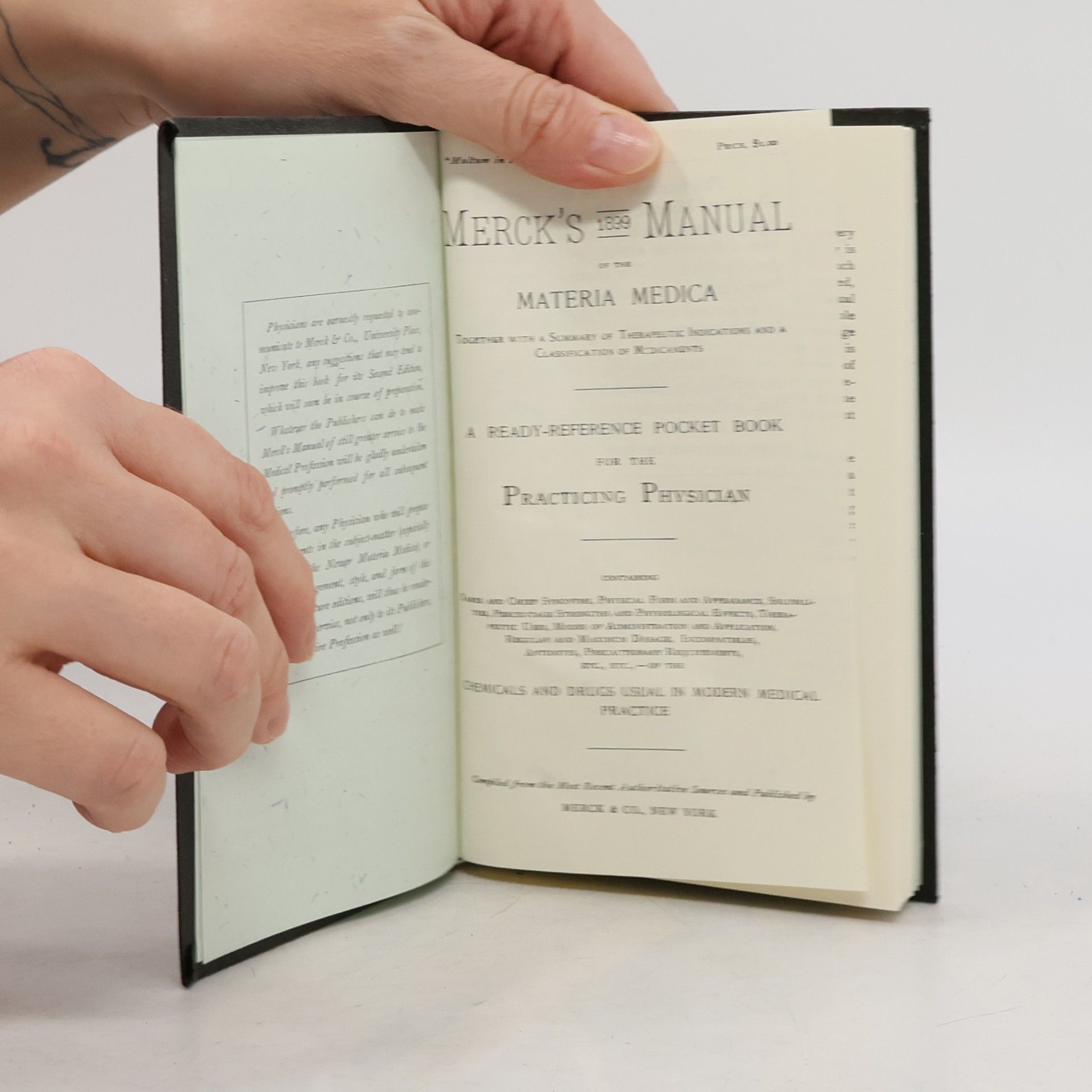 Kolektiv autorů Merck's Manual 1899