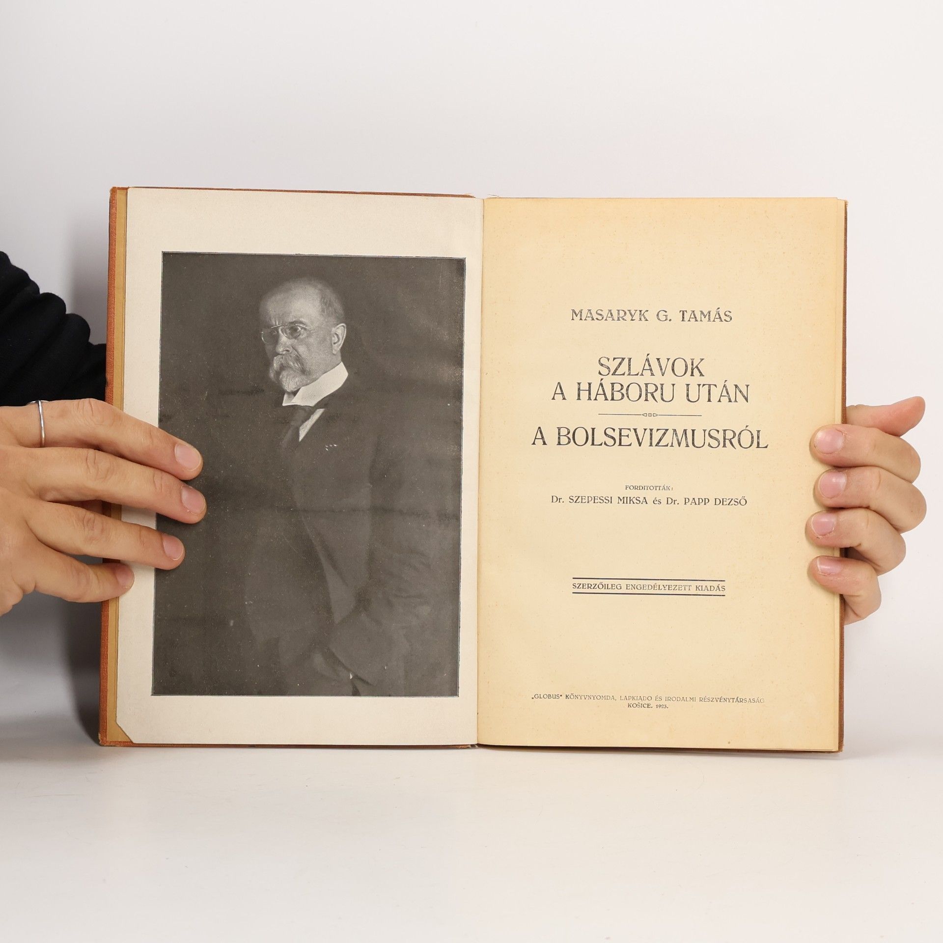 Tomáš Garrigue Masaryk Szlávok a háború után