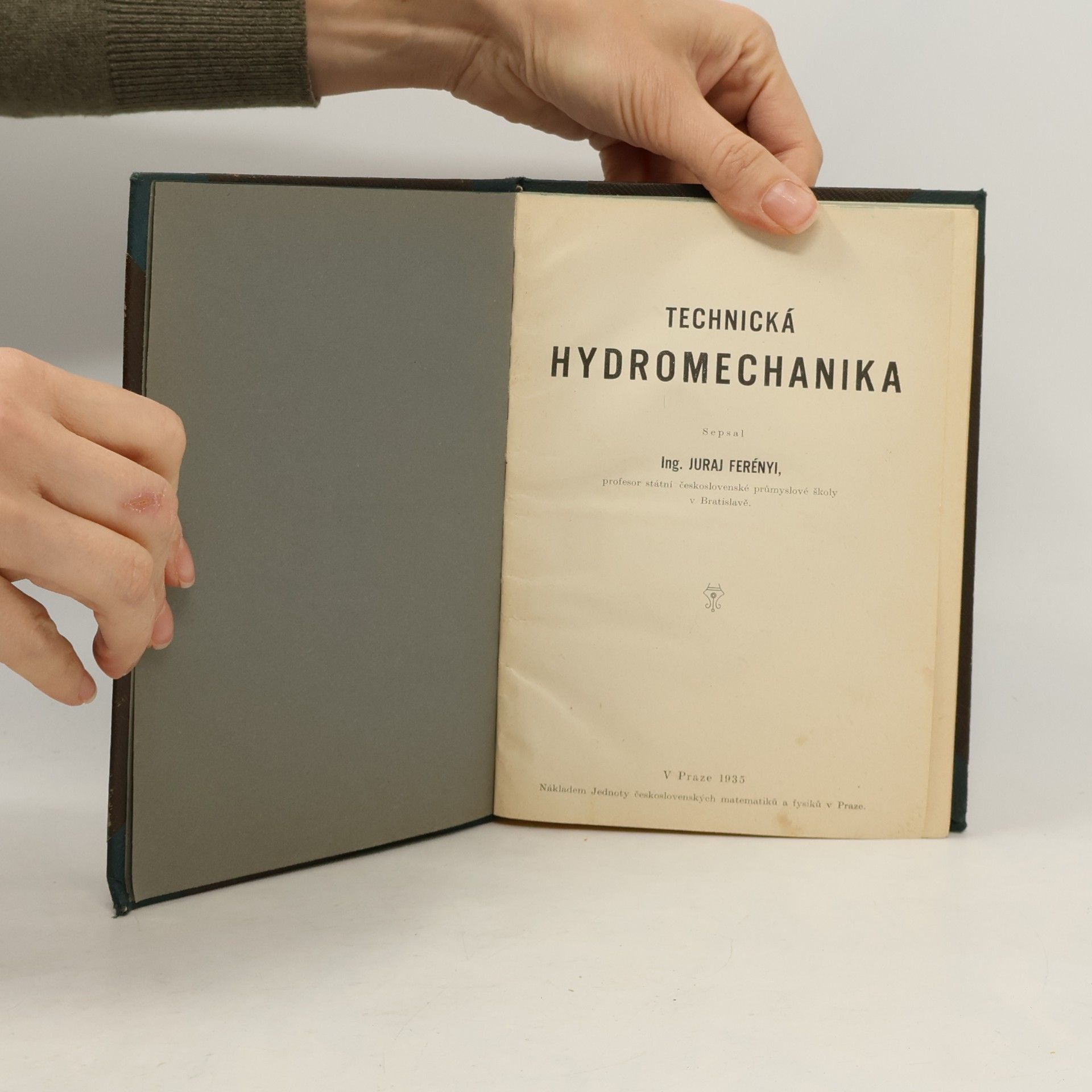 Juraj Ferényi Technická hydromechanika