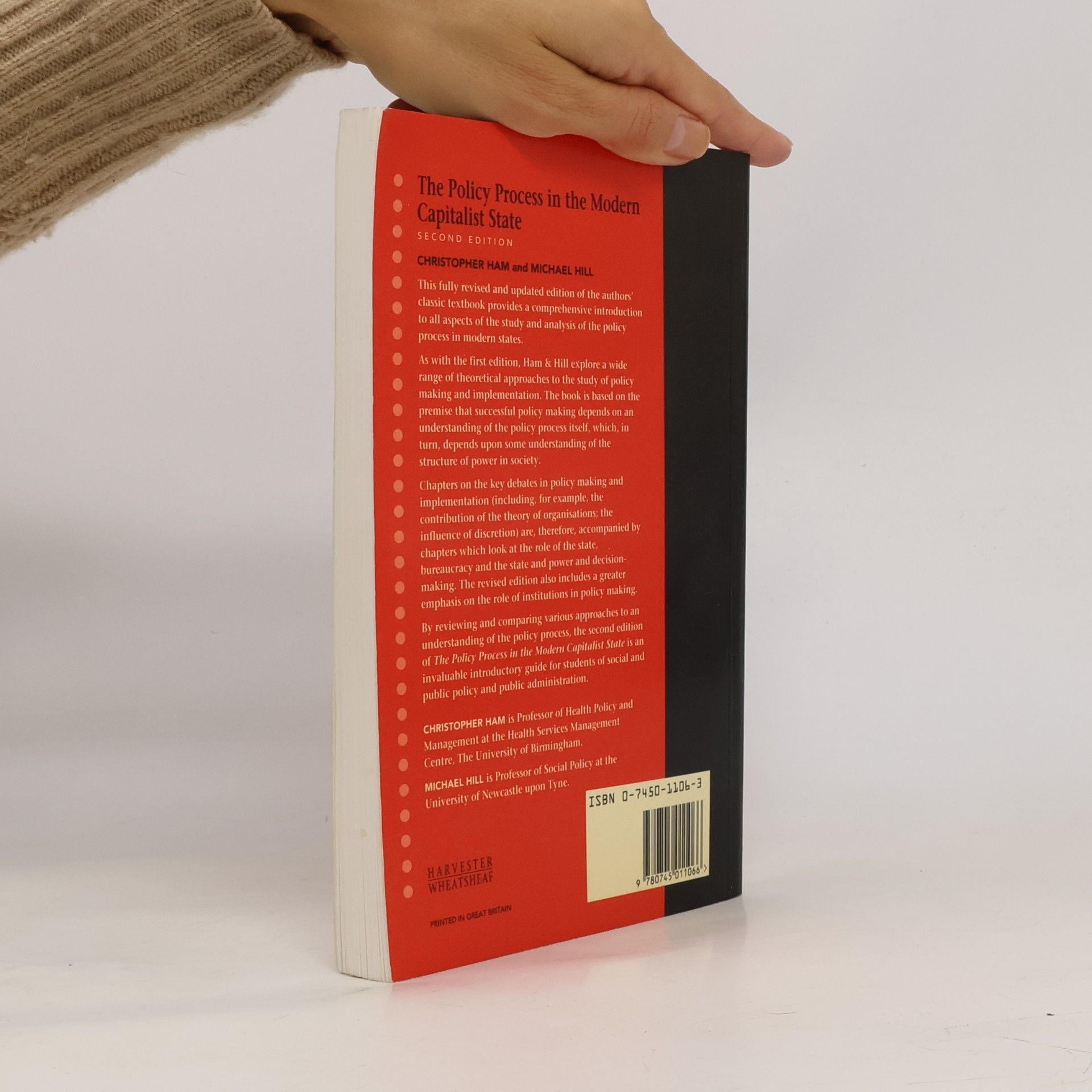 Christopher Ham The Policy Process in the Modern Capitalist State