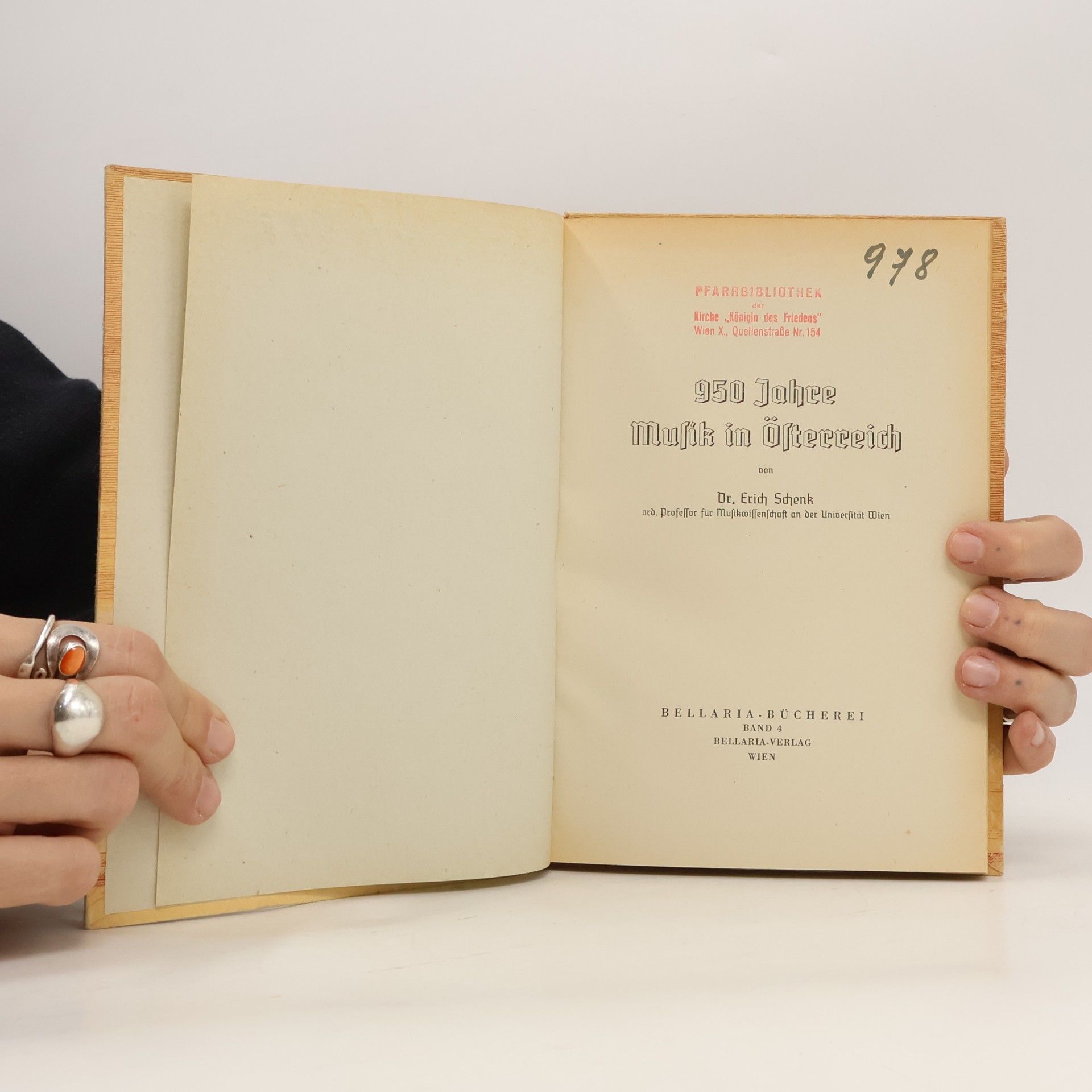 Erich Schenk 950 Jahre österreichische Musik
