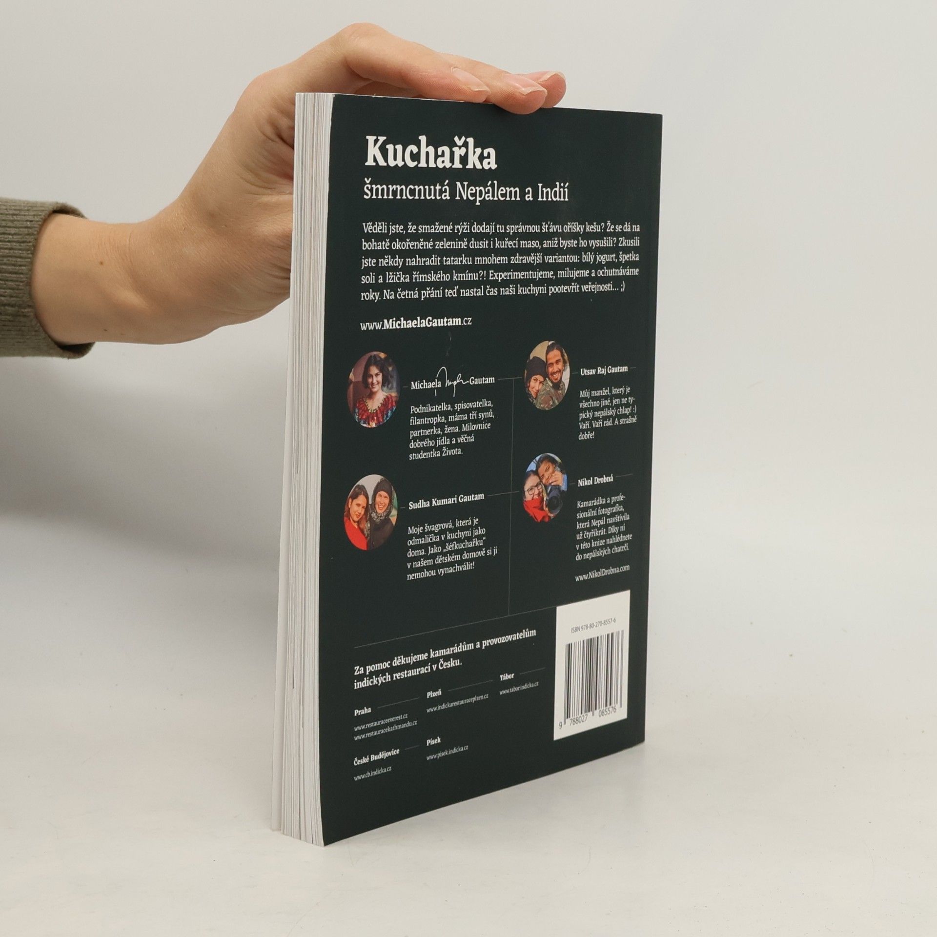 Michaela Gautam Kuchařka šmrncnutá Nepálem a Indií