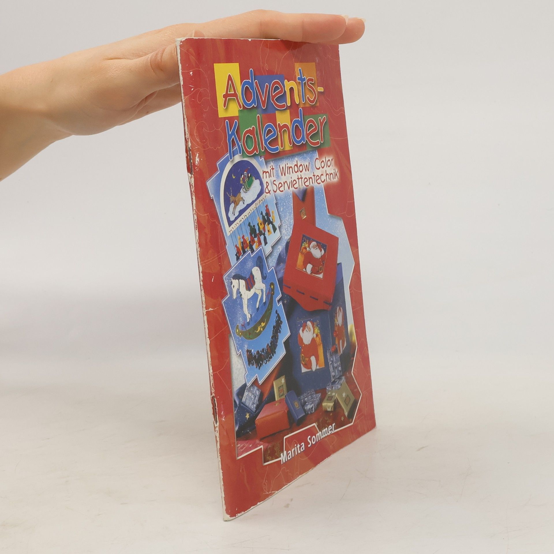 Adventskalender mit Window Color & Serviettentechnik