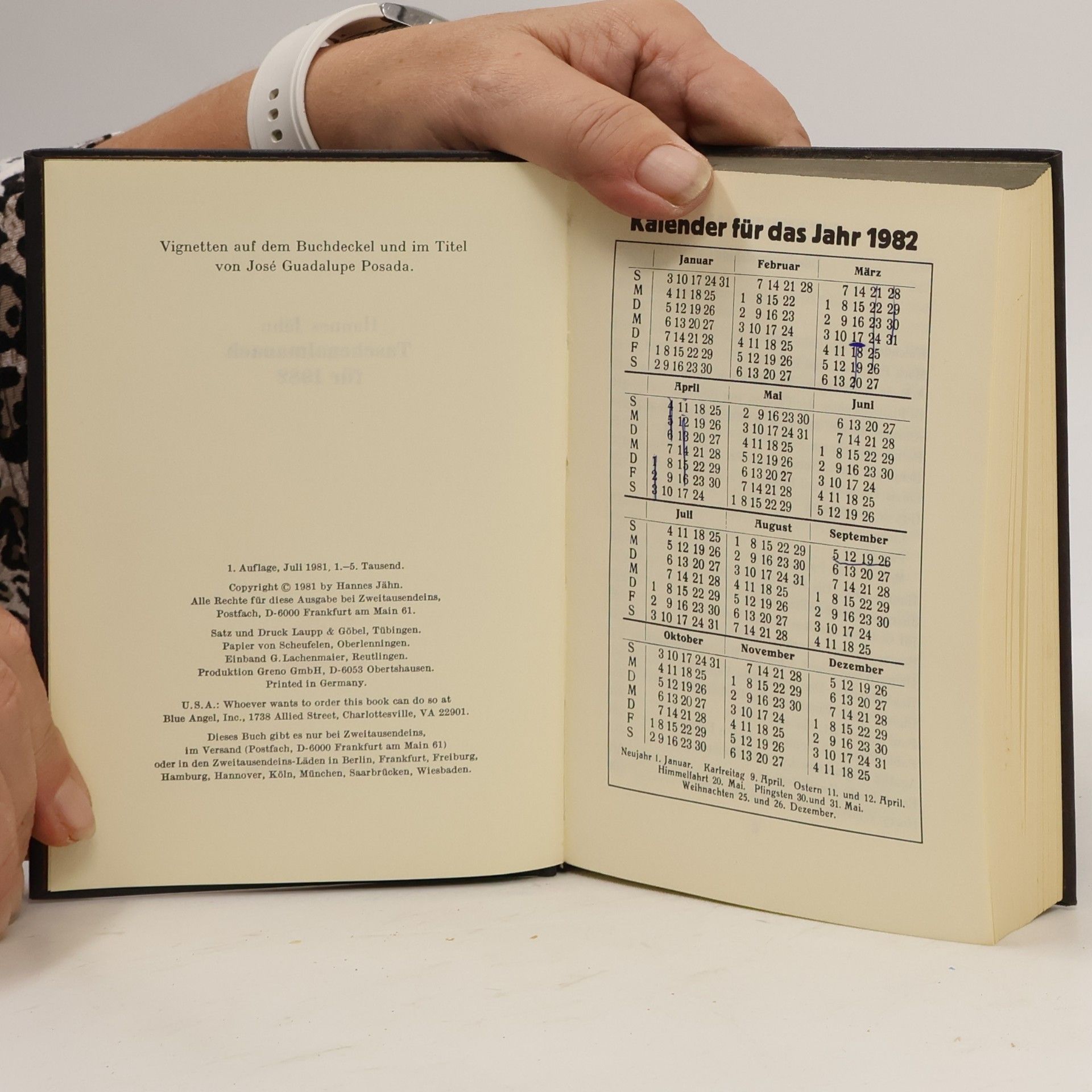 Hannes Jähn Taschen-almanach für 1982