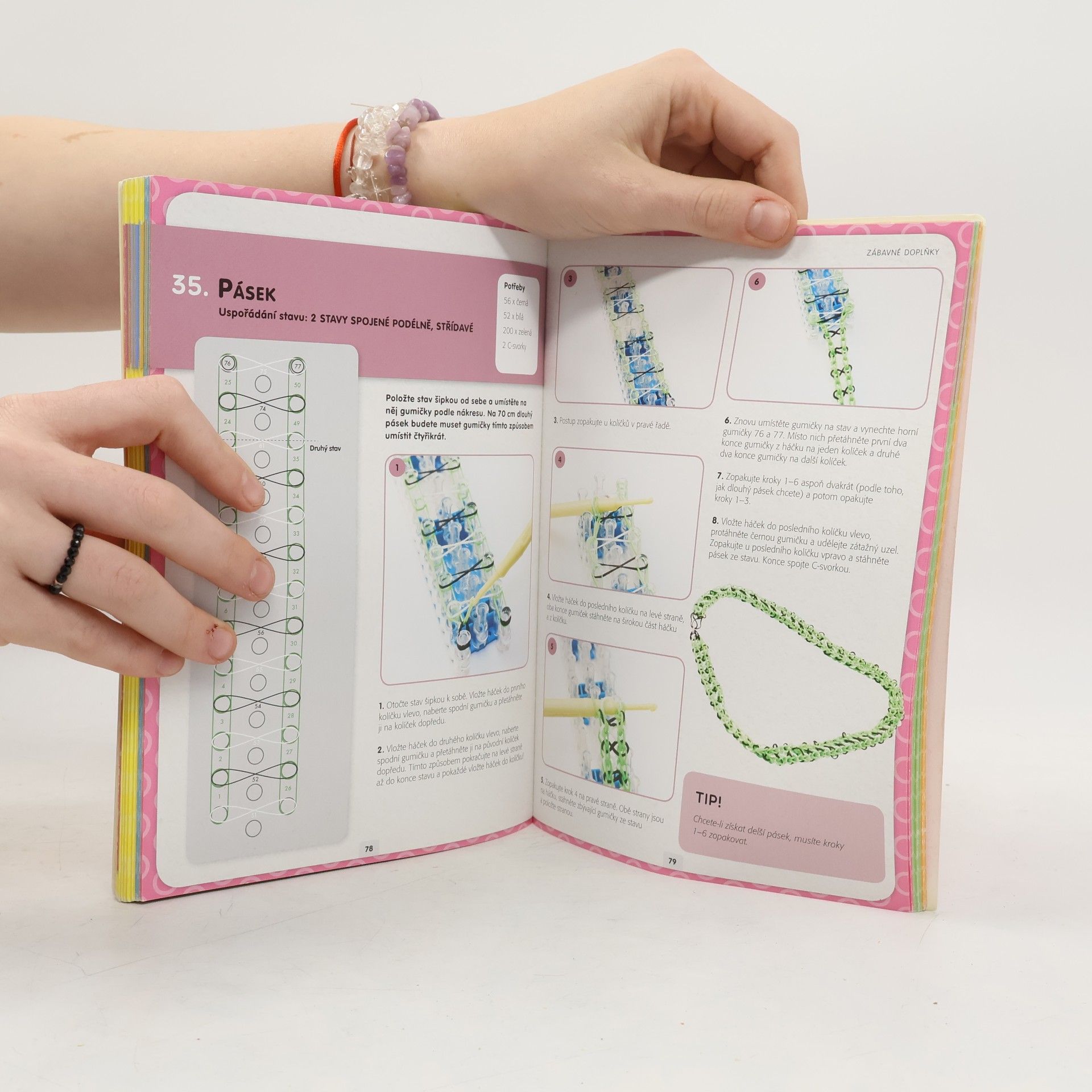 Kat Roberts Loom band gumičky: 60 originálních ozdob tkaných z barevných gumiček