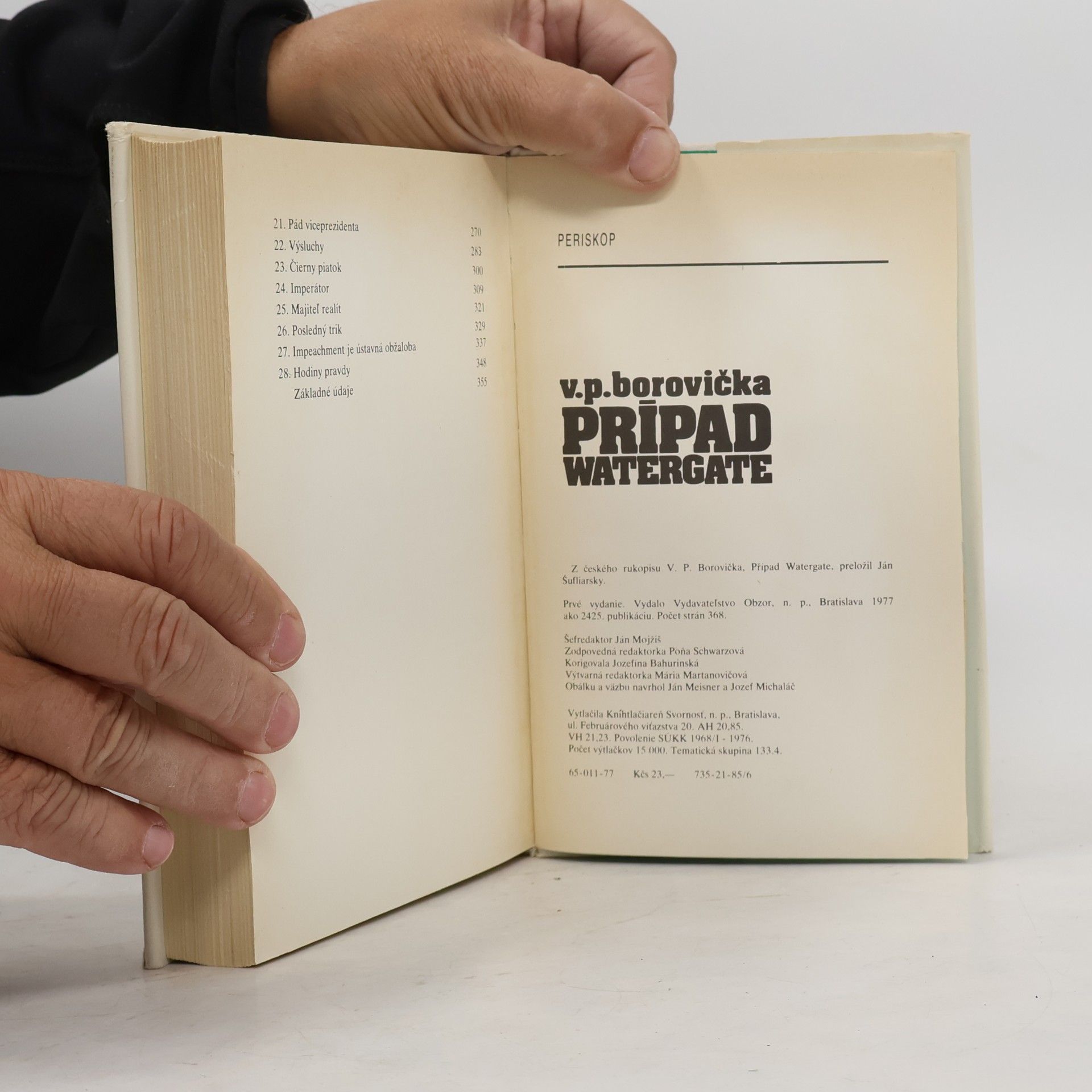 Ján Šufliarsky Prípad Watergate