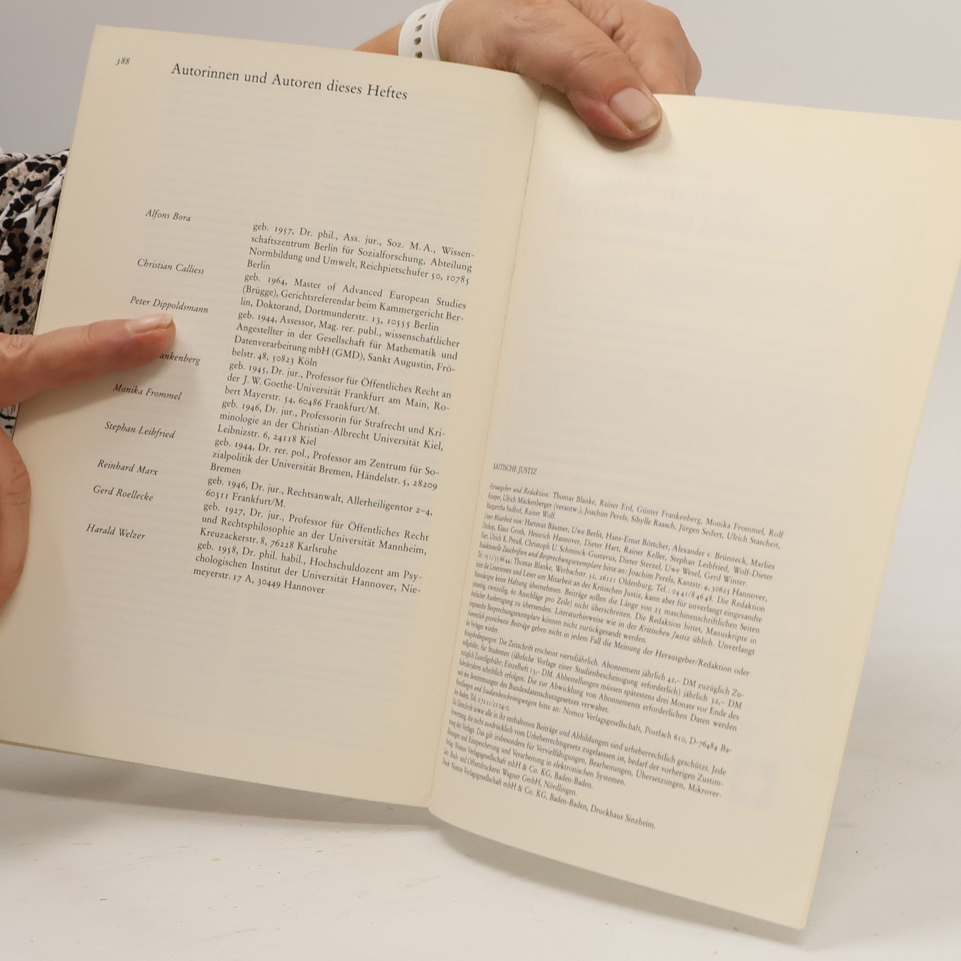 Stephan Leibfried Kritische Justiz
