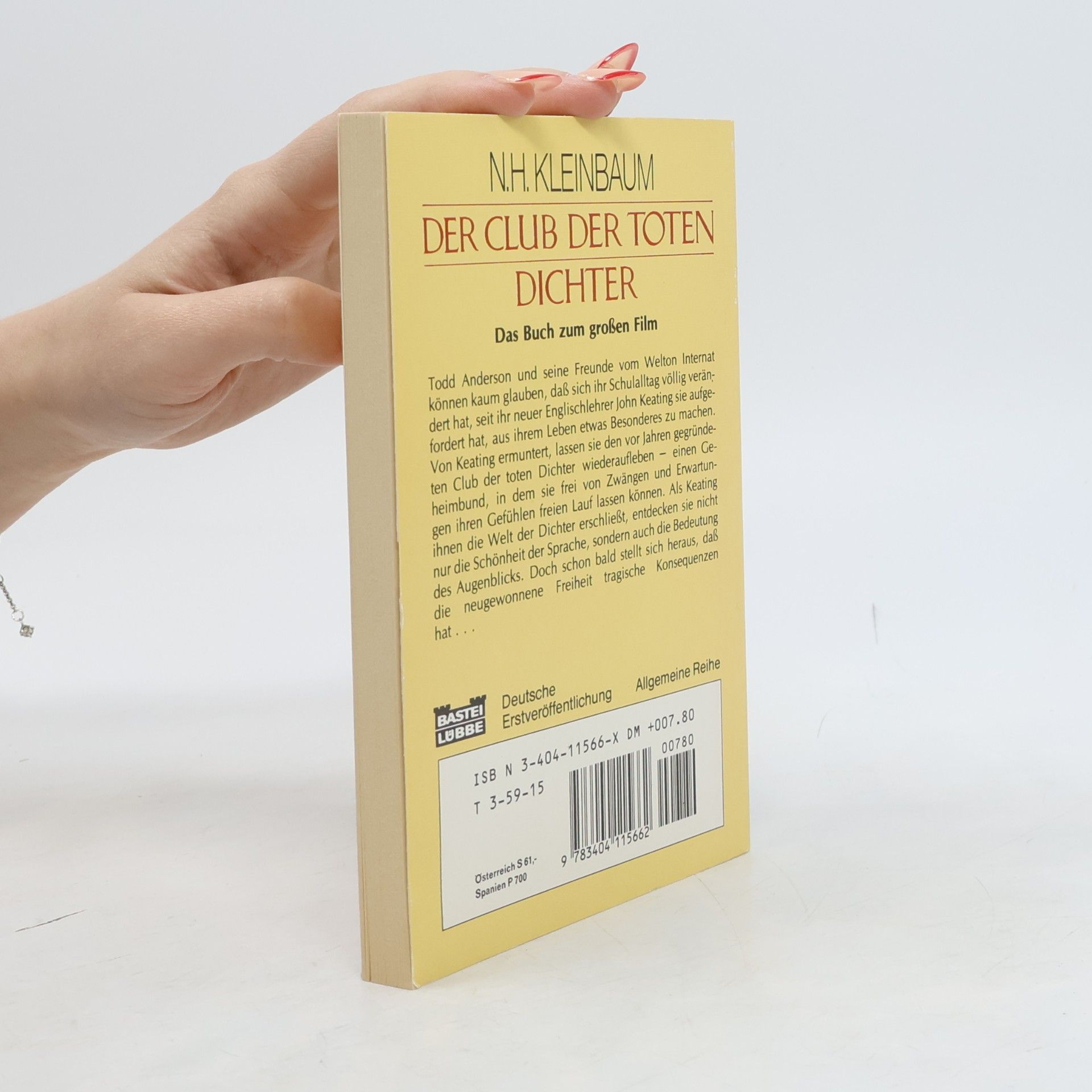 N. H. Kleinbaum Der club der toten dichter