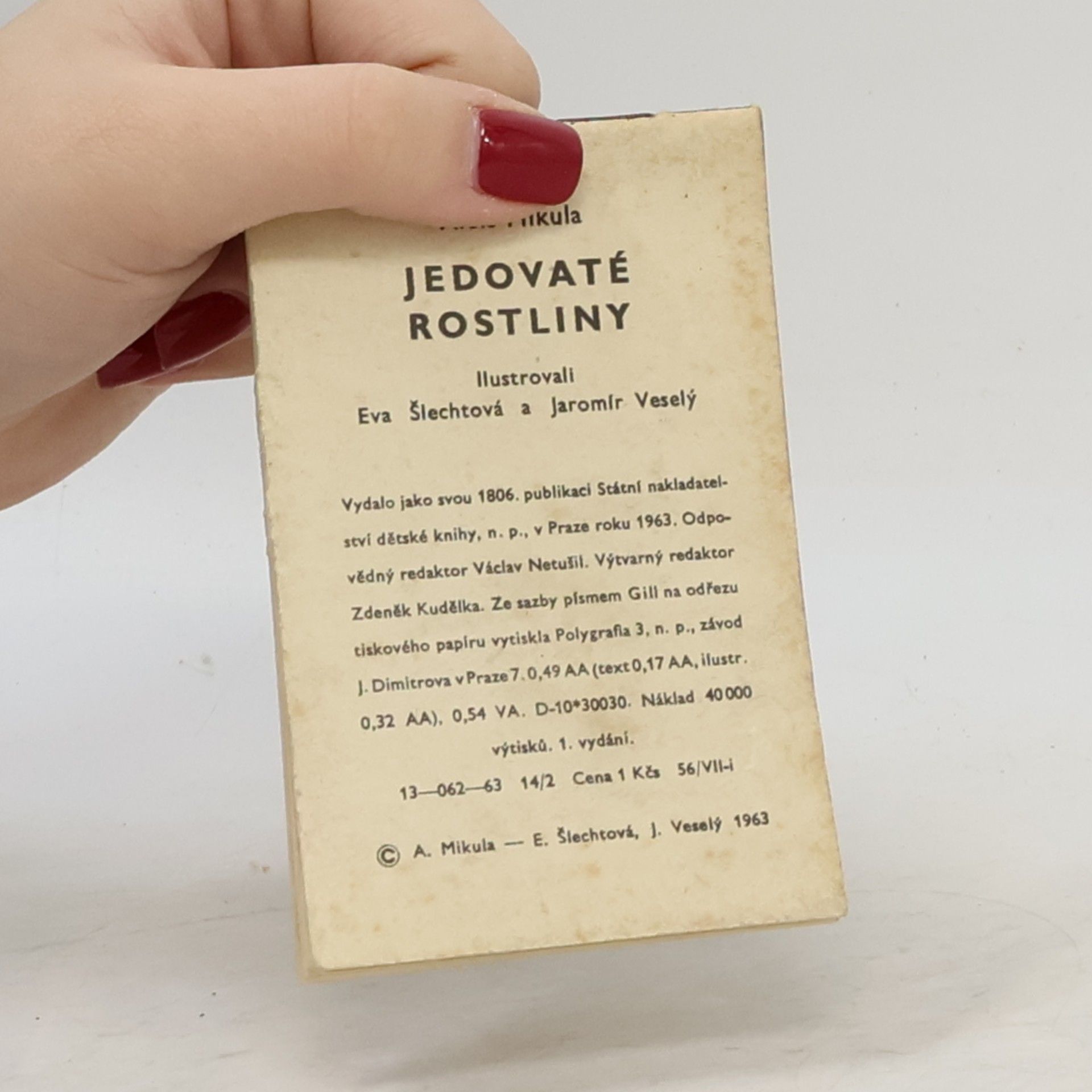 Eva Šlechtová Kukátko. Jedovaté rostliny