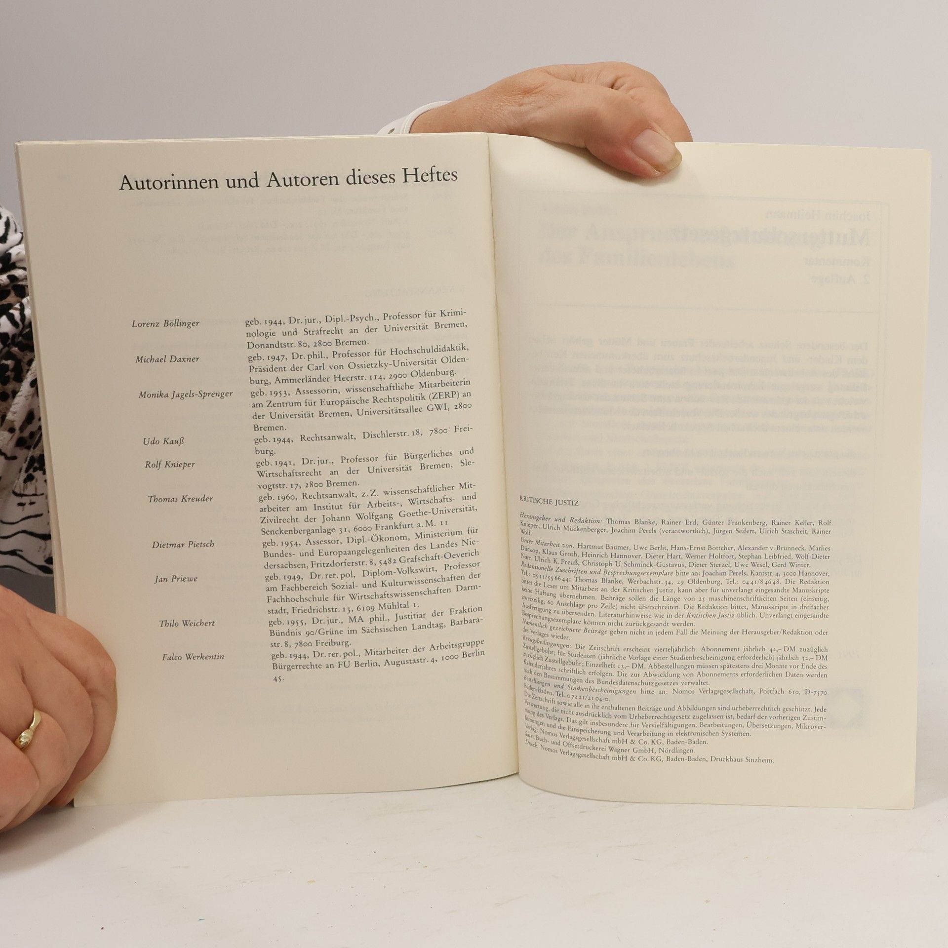 Autorenkollektiv Kritische Justiz 24. 4/1991