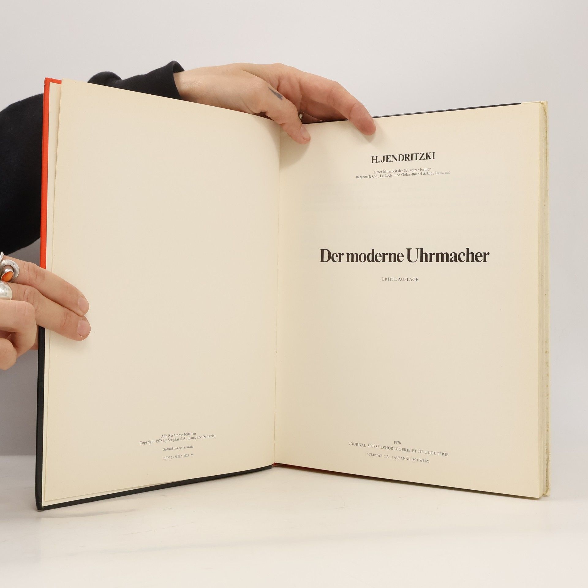 H. Jendritzki Der moderne Uhrmacher