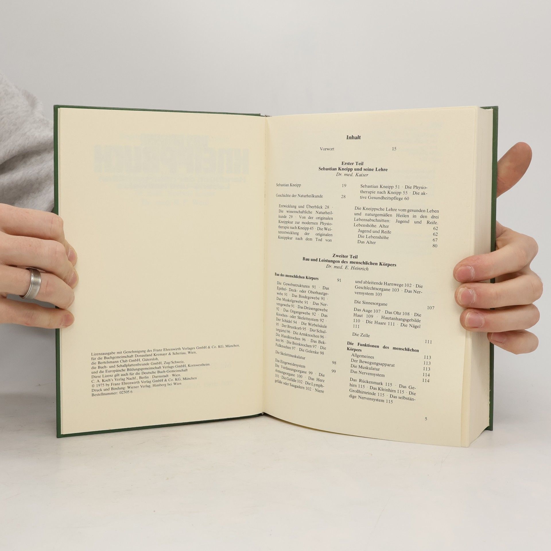 Josef H. Kaiser Das Grosse Kneipp Buch