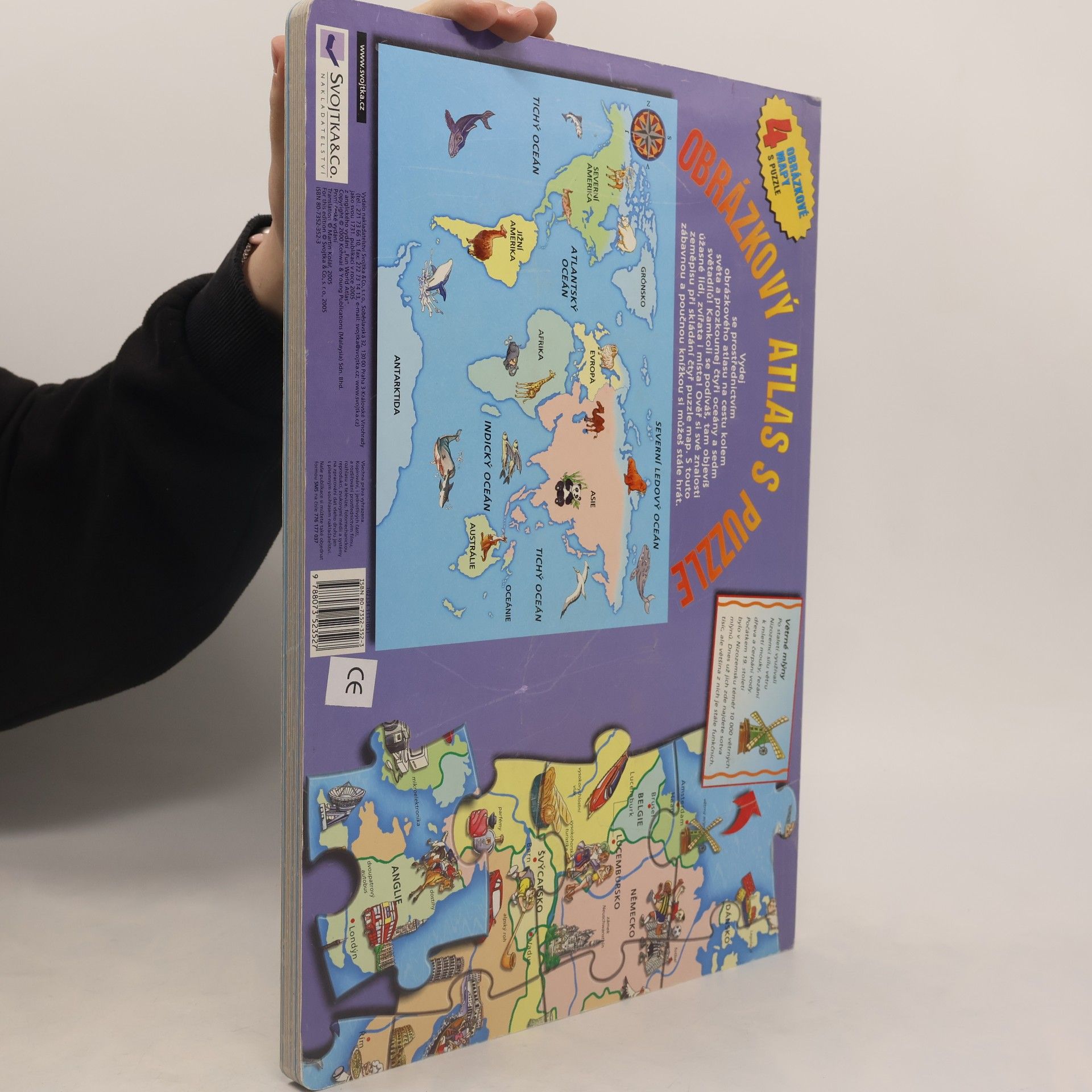 Autores varios Obrázkový atlas s puzzle