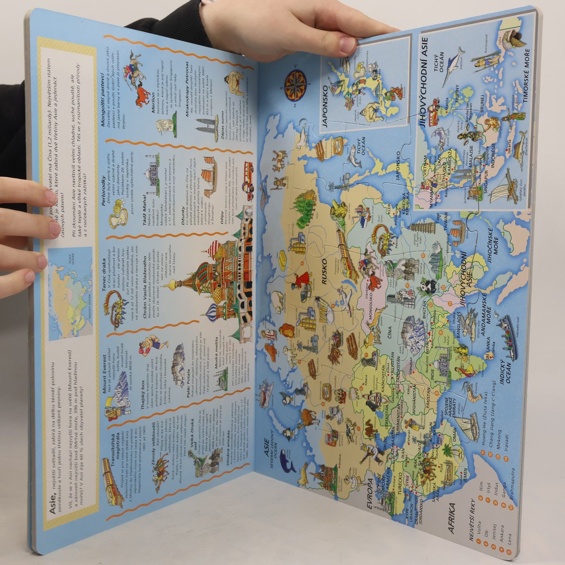 Autores varios Obrázkový atlas s puzzle