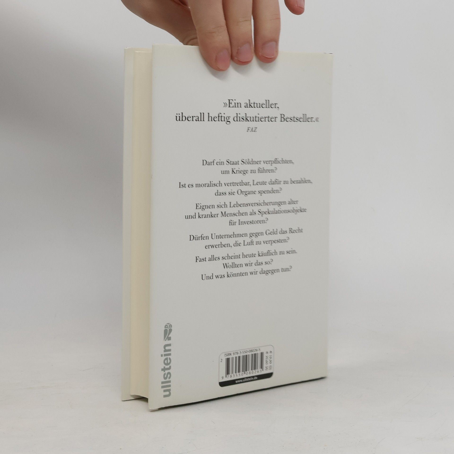 Michael Sandel Was man für Geld nicht kaufen kann
