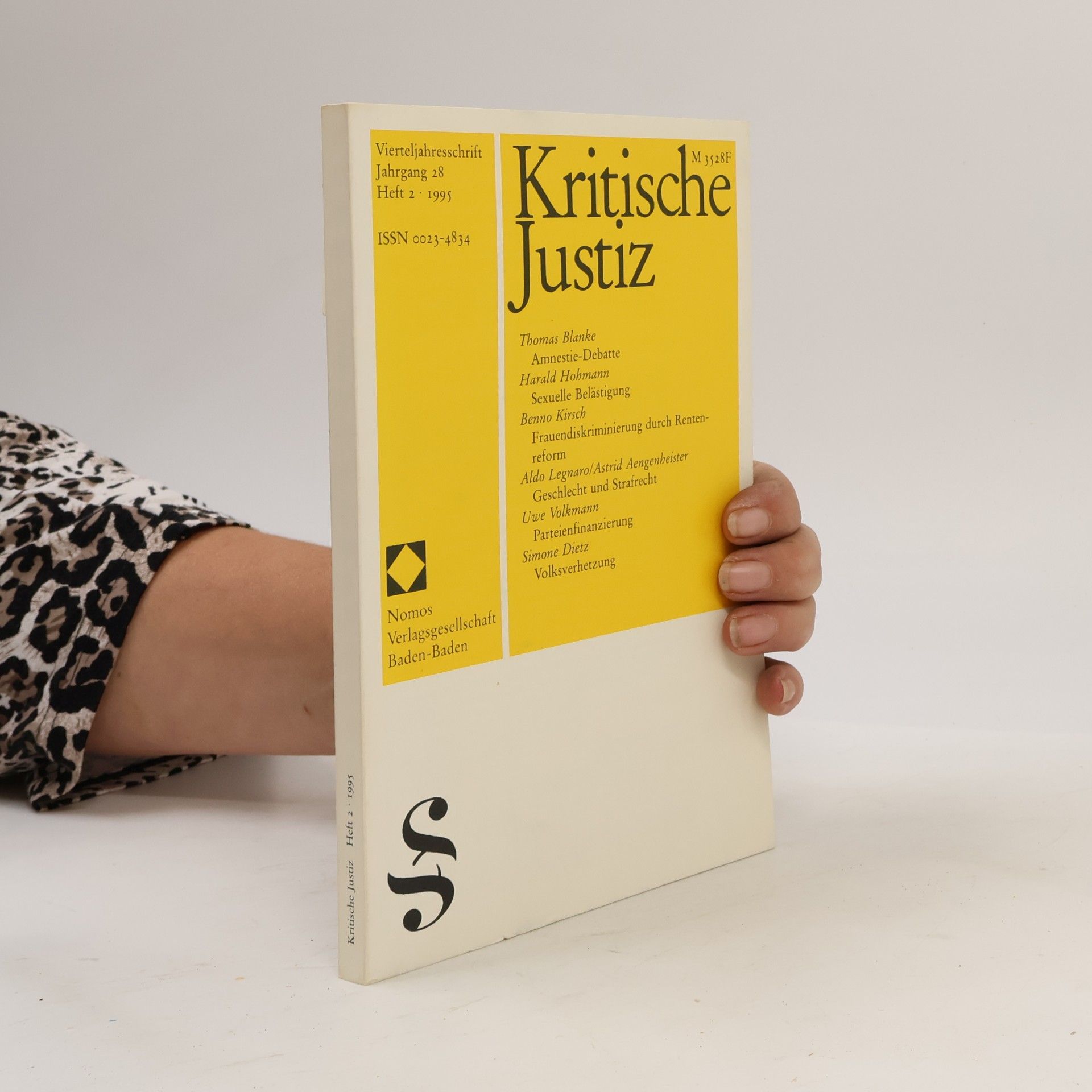 Autorenkollektiv Kritische Justiz. Jahrgang 28, Heft 2
