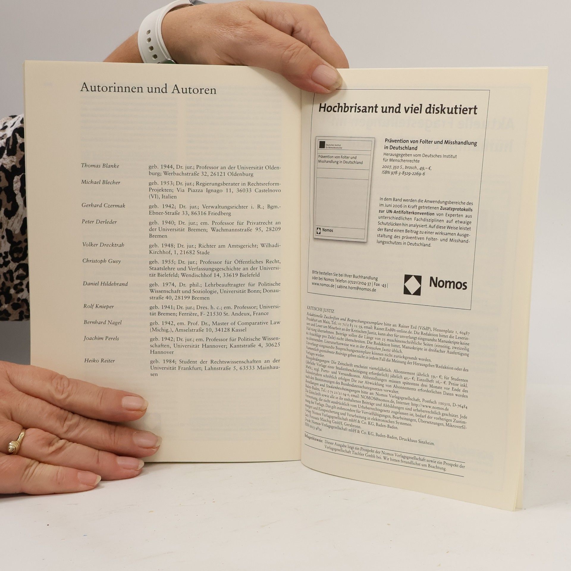 Autorenkollektiv Kritische Justiz 40. 2/2007