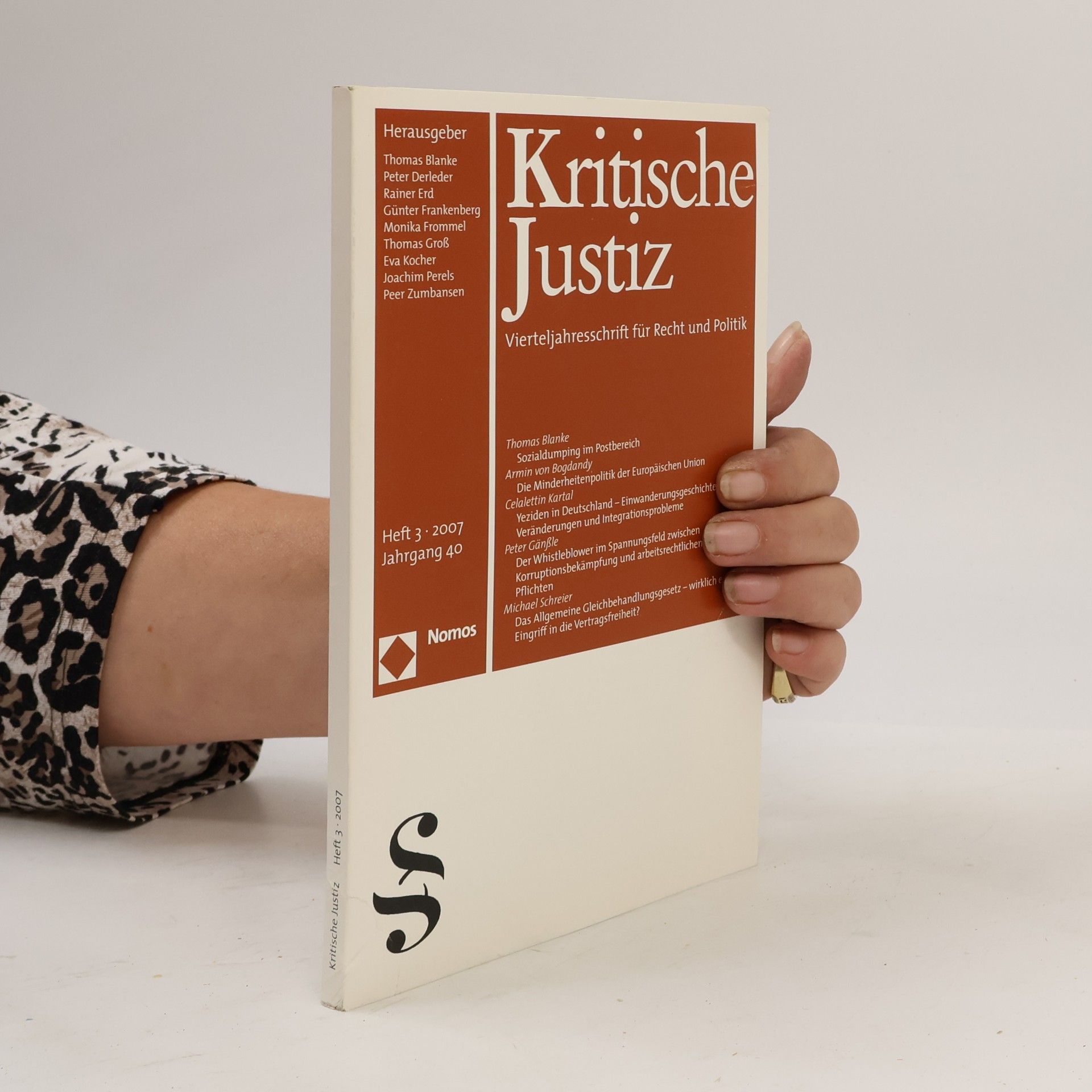 Autorenkollektiv Kritische Justiz. Jahrgang 40, Heft 3