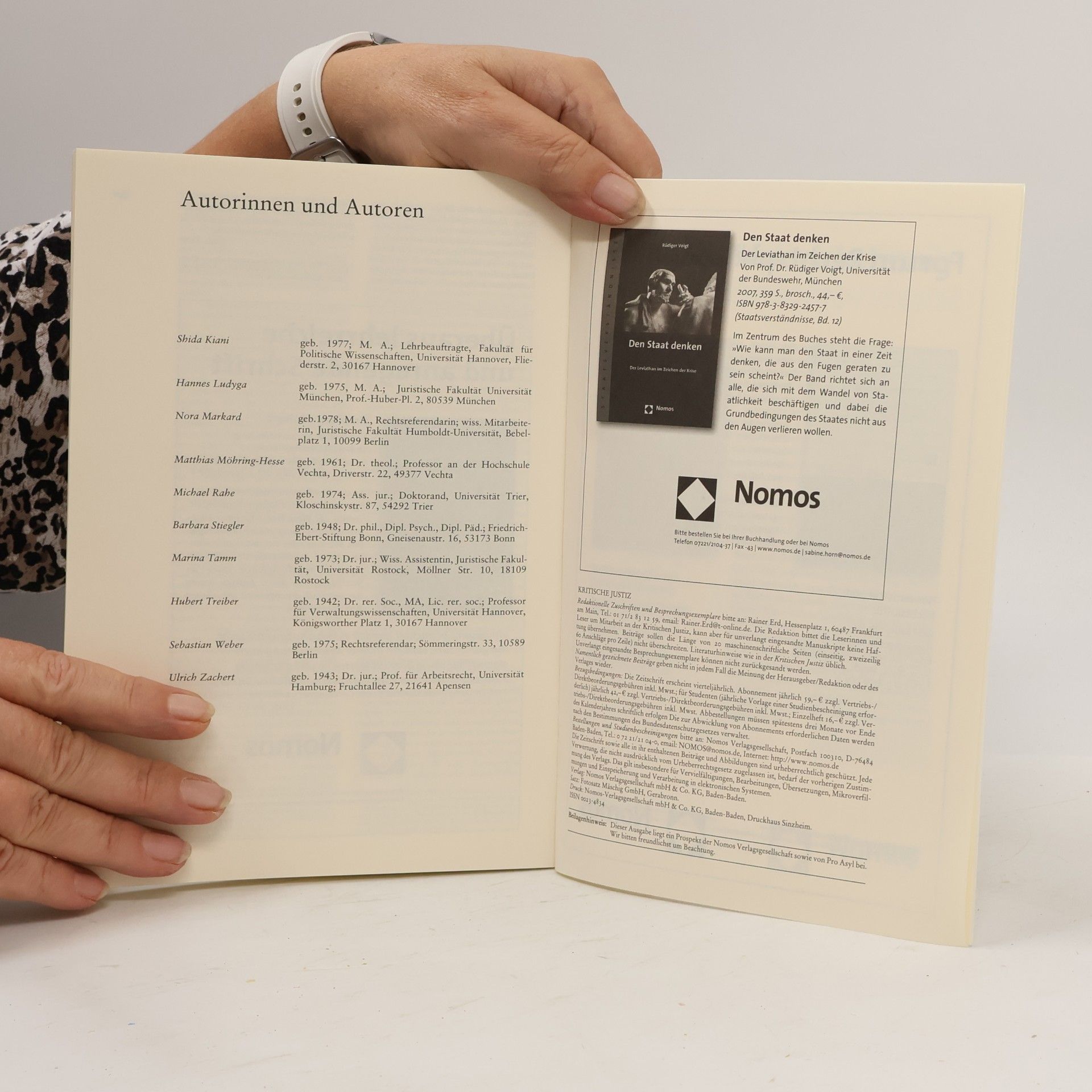 Autorenkollektiv Kritische Justiz 40. 4/2007