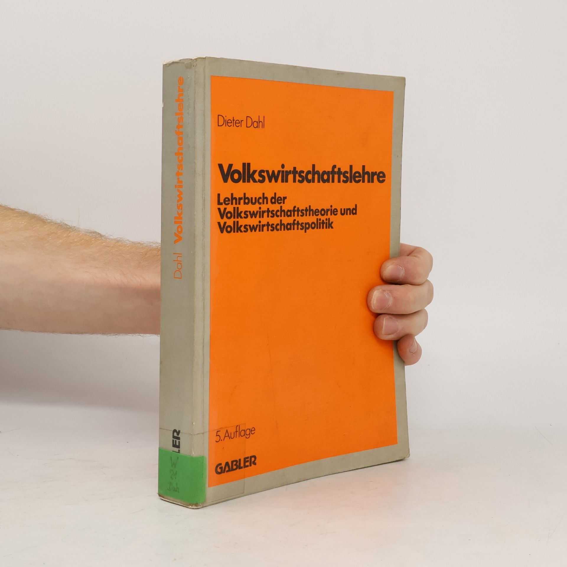 Dieter Dahl Volkswirtschaftslehre