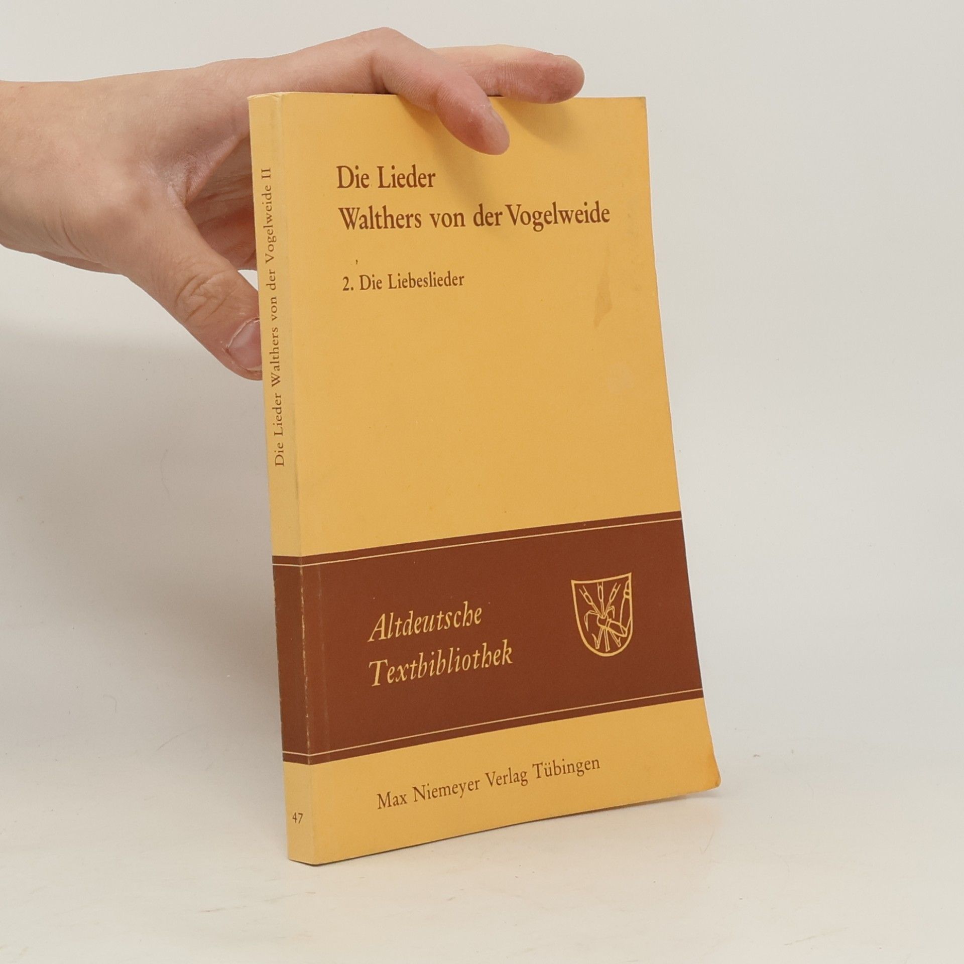 Walther (von der Vogelweide) Die Lieder Walthers von der Vogelweide