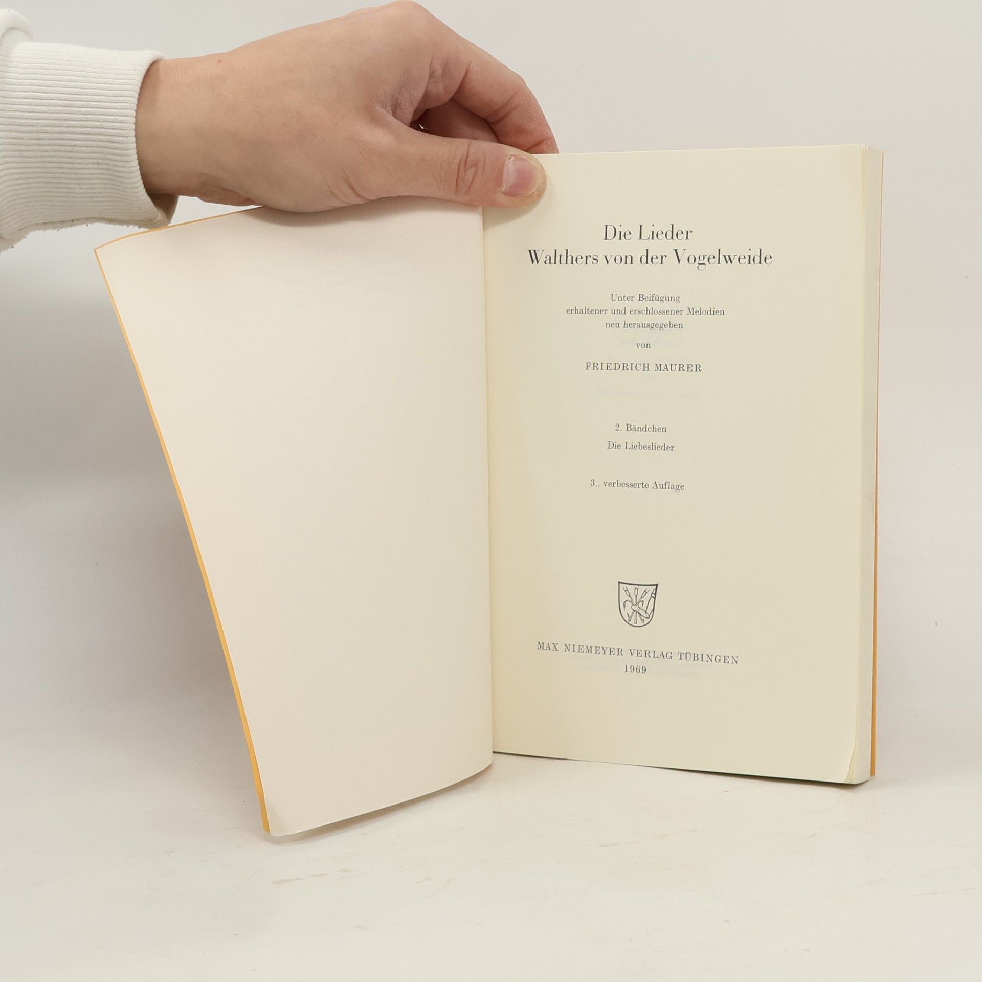 Walther (von der Vogelweide) Die Lieder Walthers von der Vogelweide