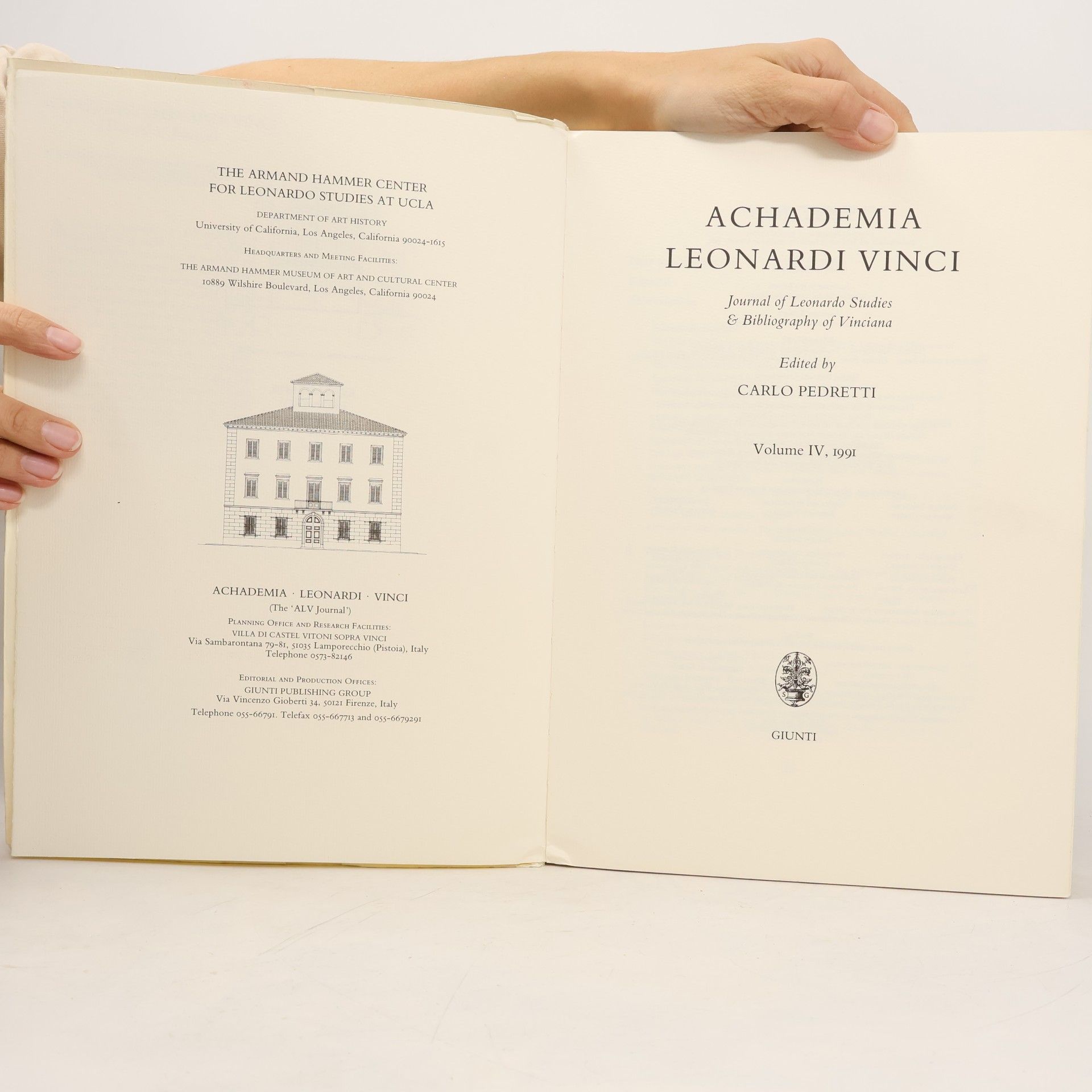AA.VV. Achademia Leonardi Vinci. Volume IV