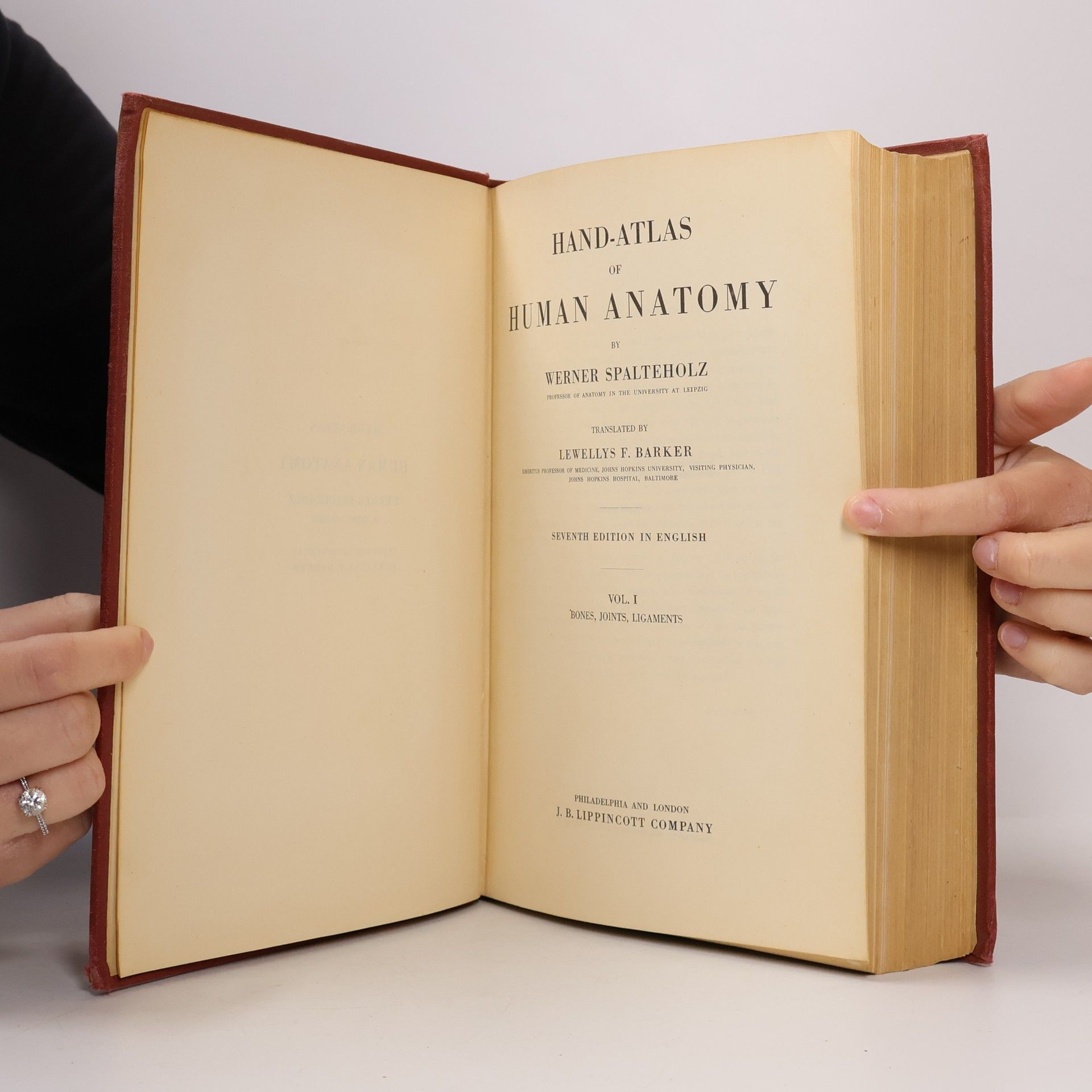 Werner Spalteholz Hand Atlas of Human Anatomy
